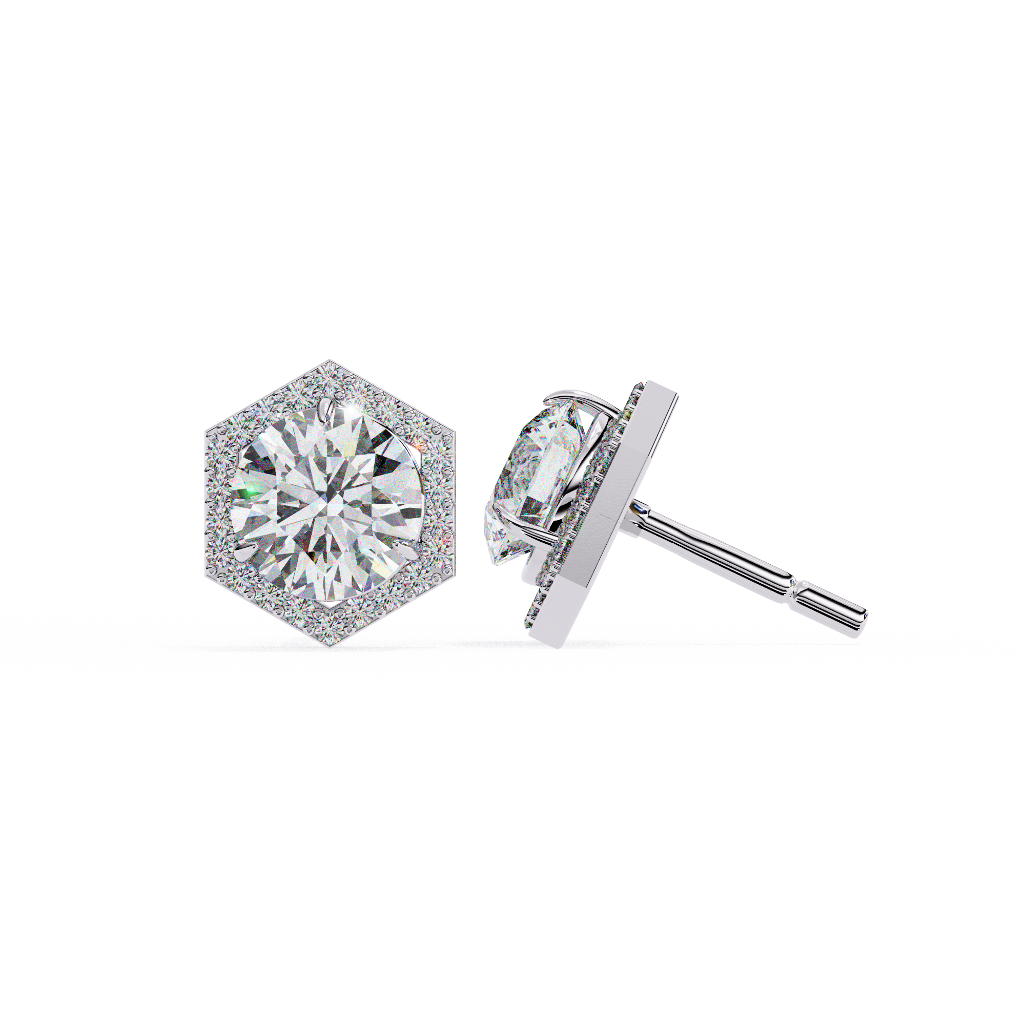 Rachel Solitaire Earring