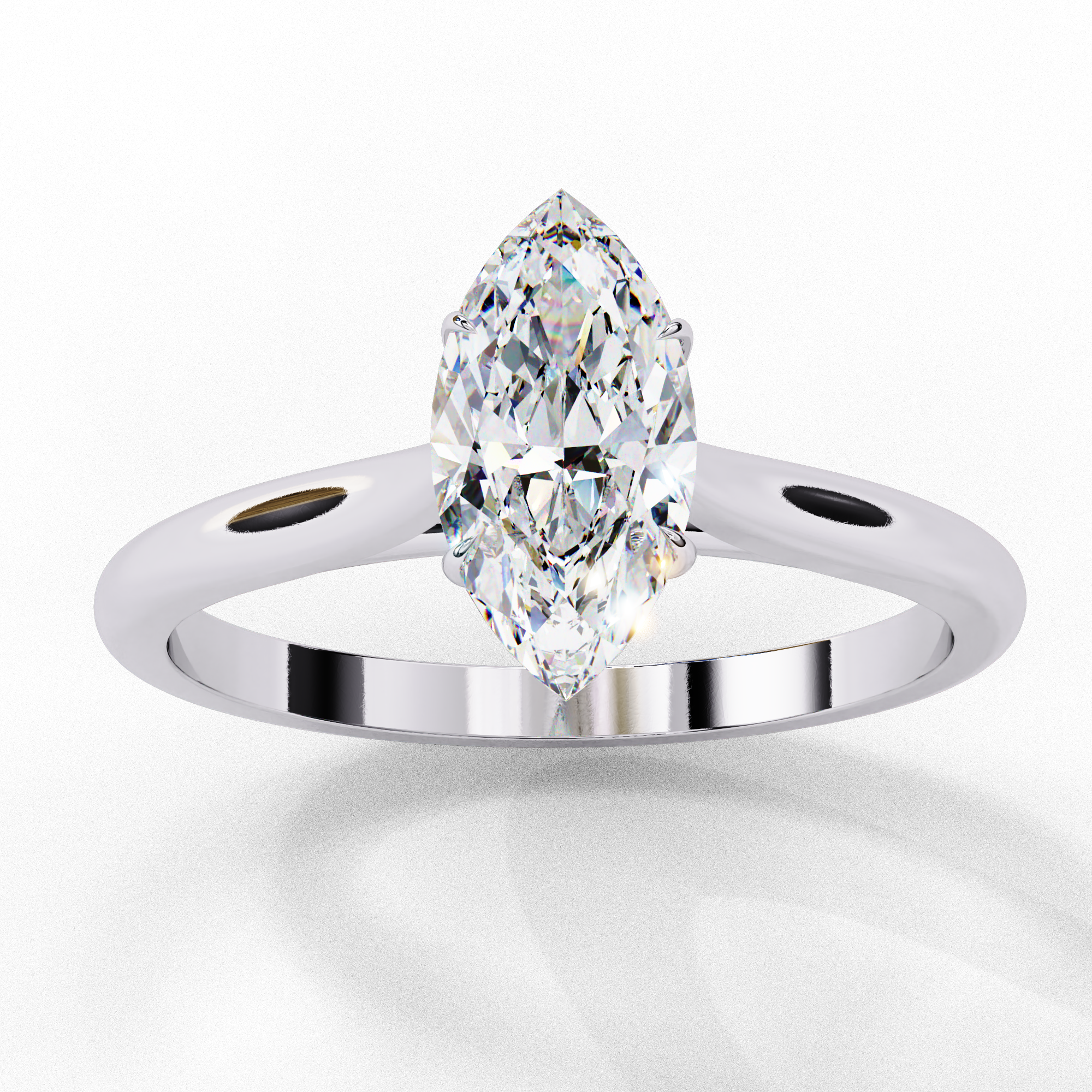 Arista Solitaire Ring