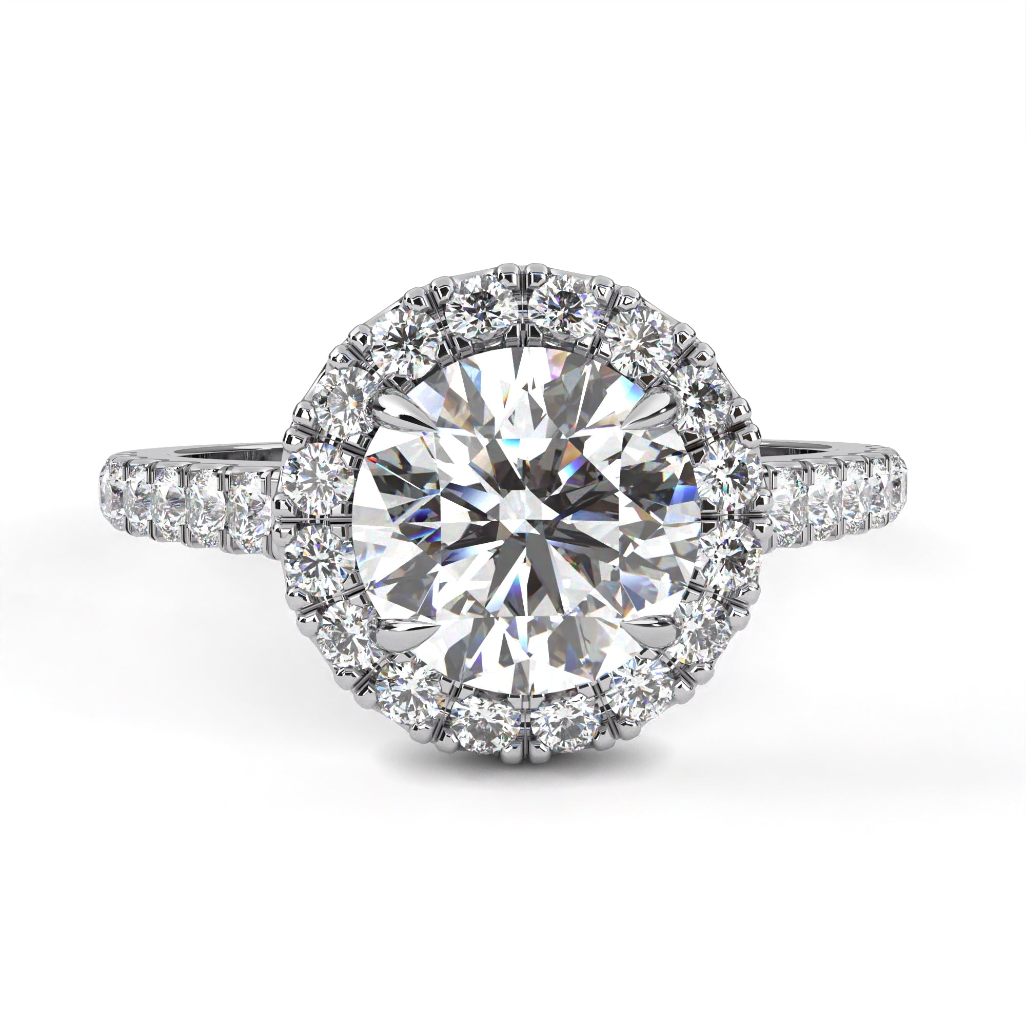 Zinnia Solitaire Ring