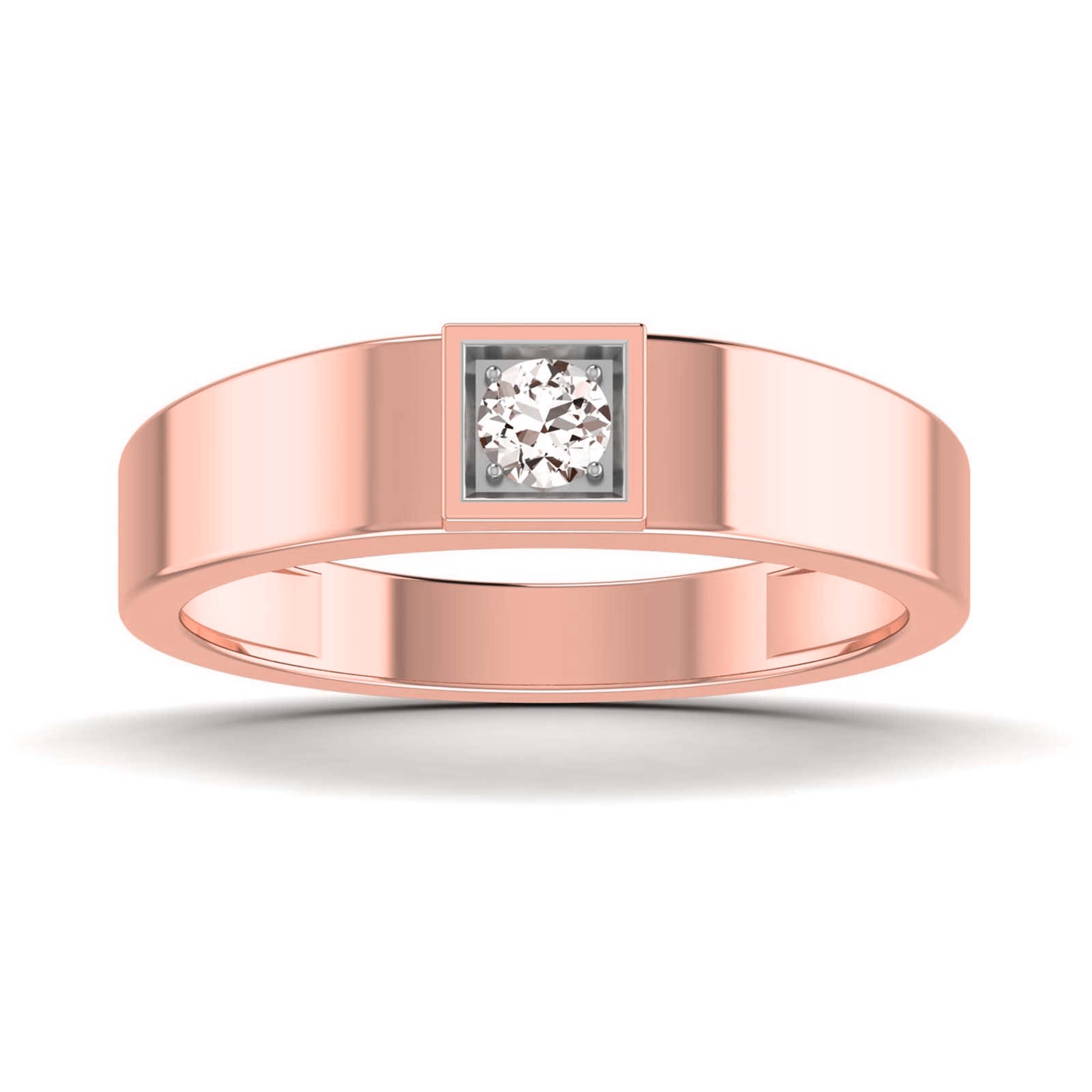 Stuart Solitaire Mens Ring