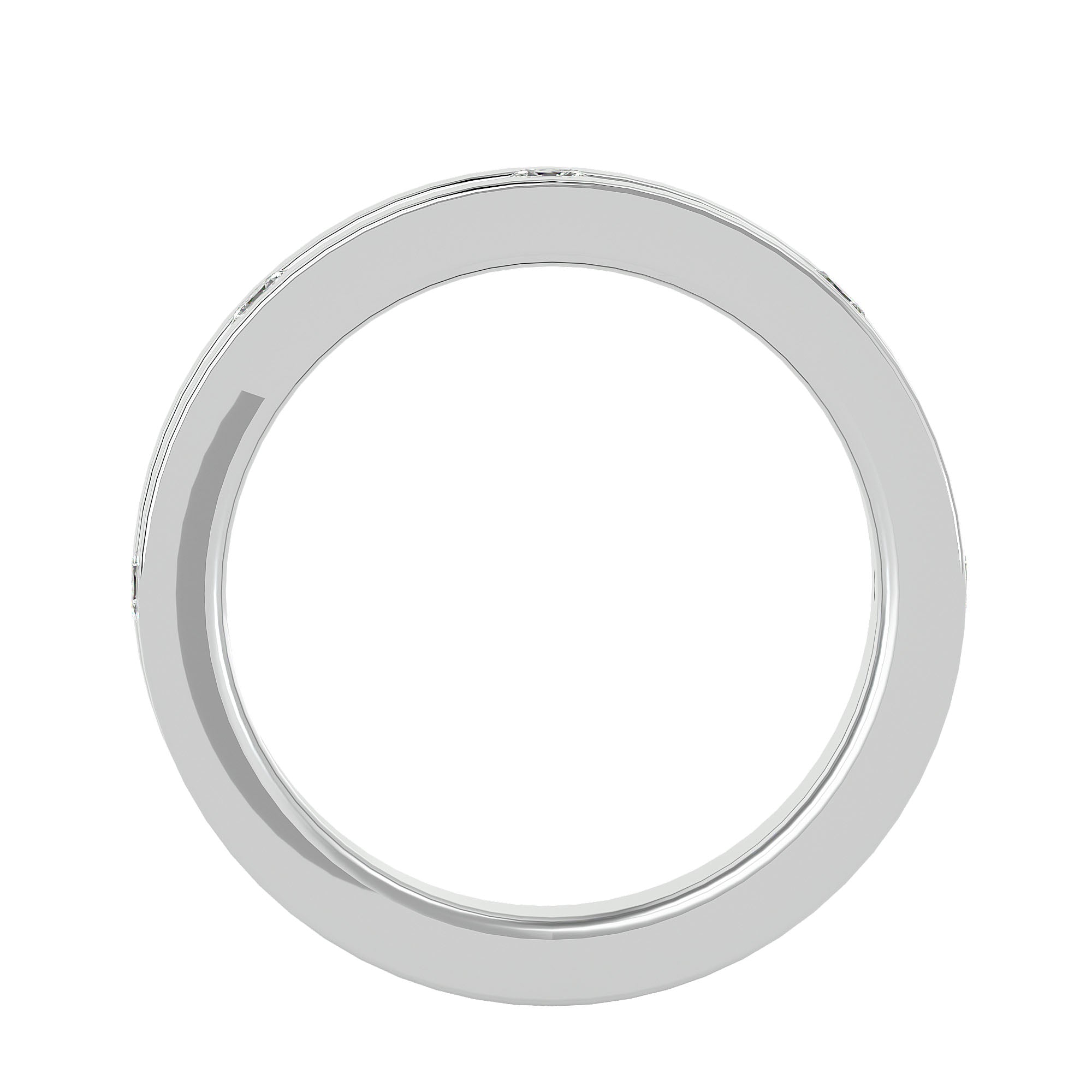 Brigitte Diamond Mens Studded Ring