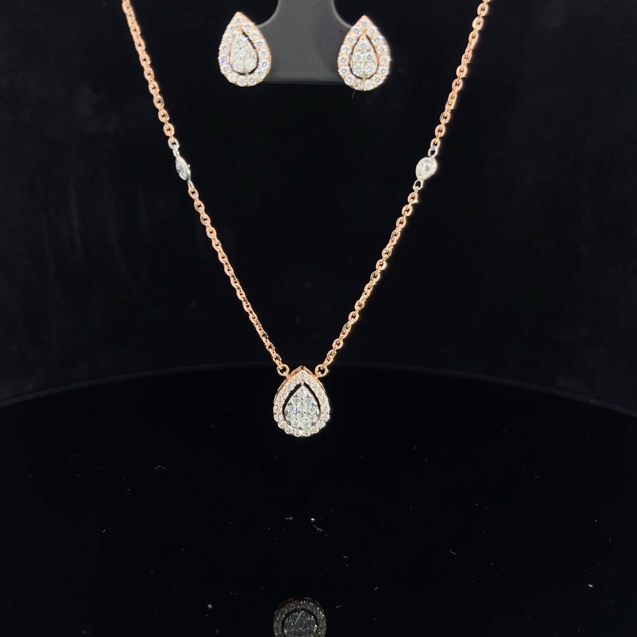 Natalia  Italian Gold Pendant Set
