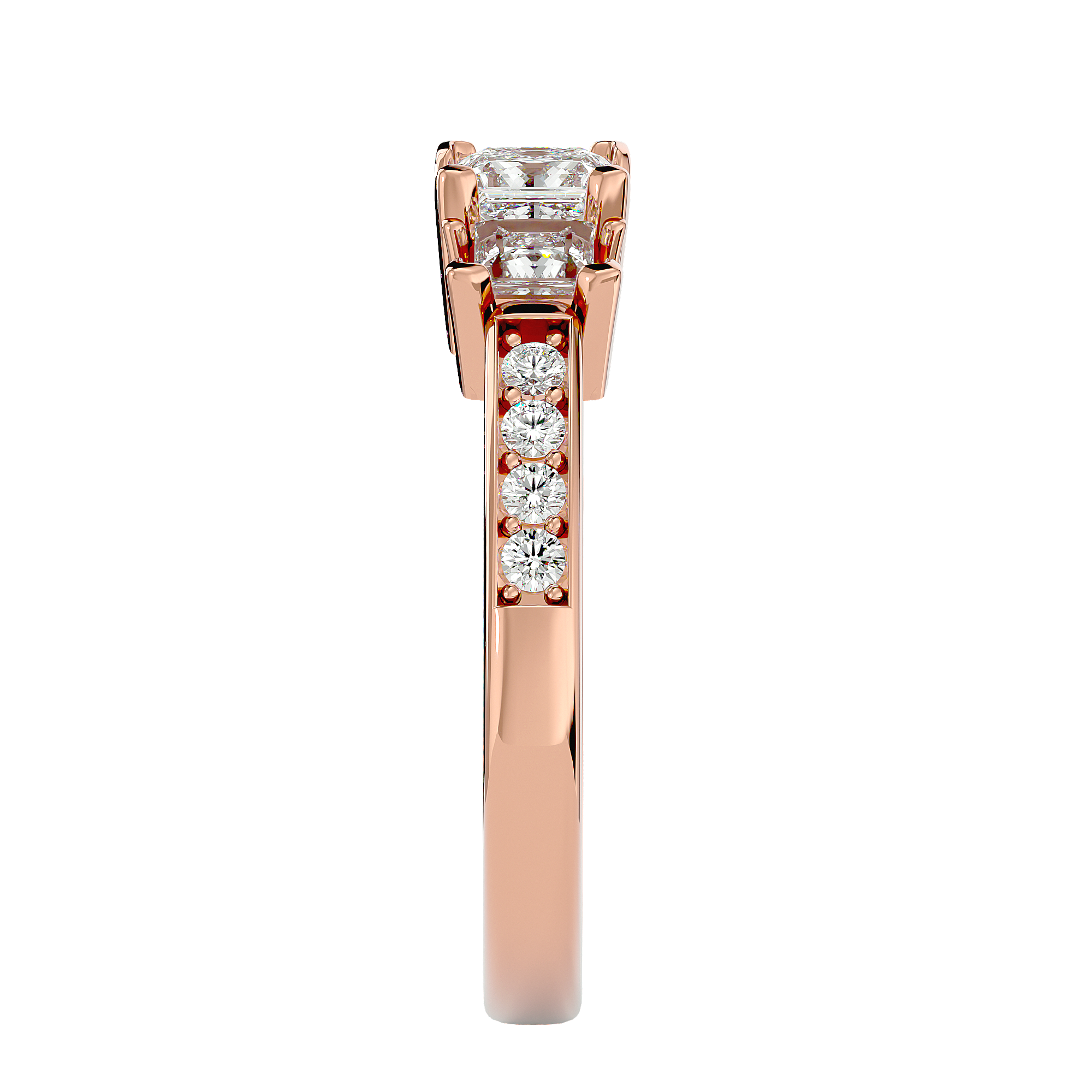 Katniss Three Stone Ring