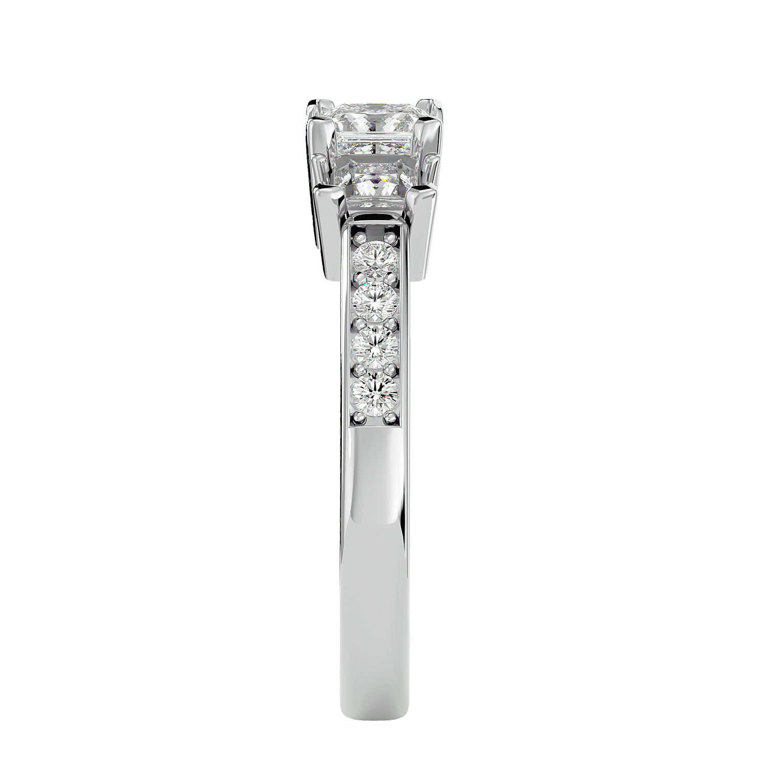 Katniss Three Stone Ring