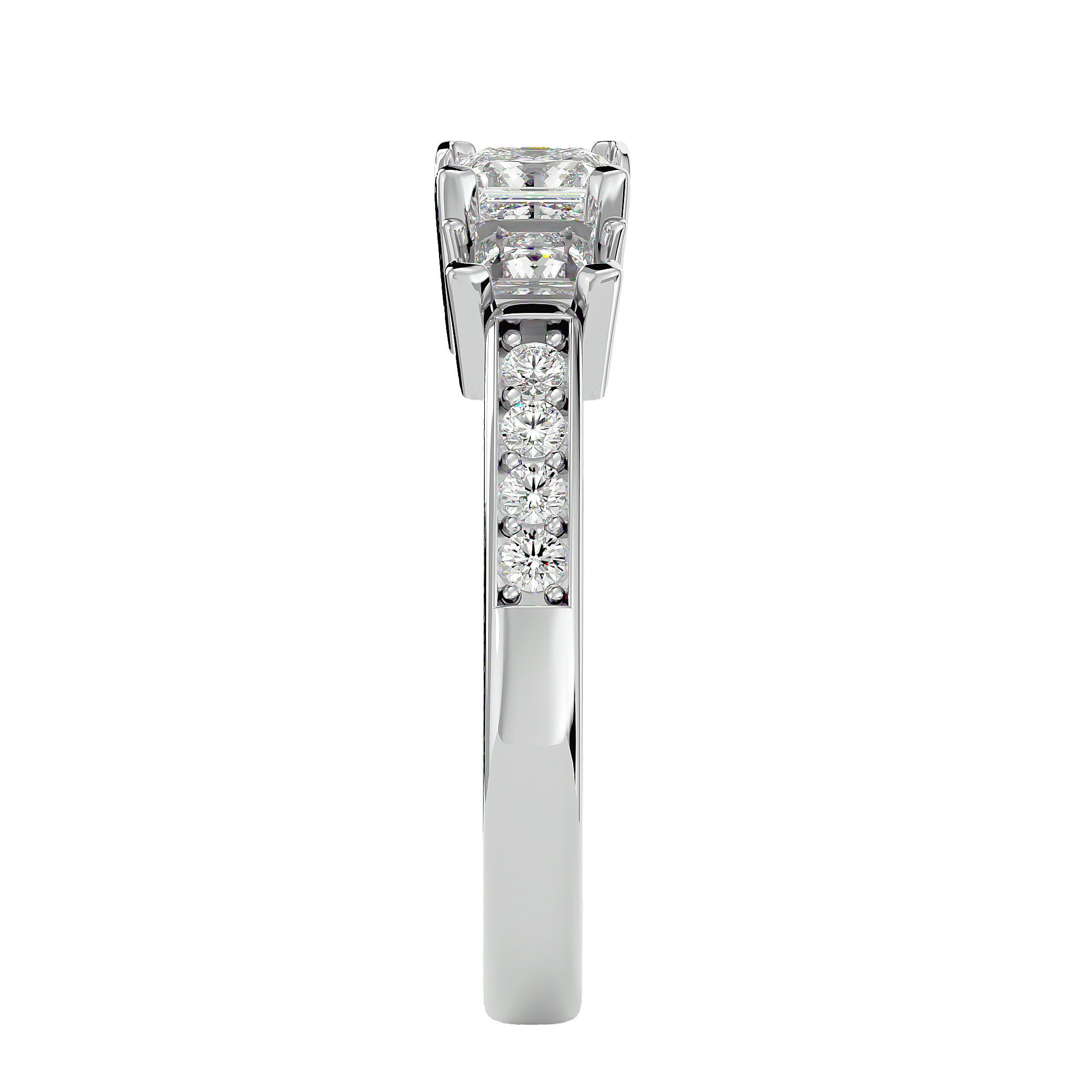 Katniss Three Stone Ring