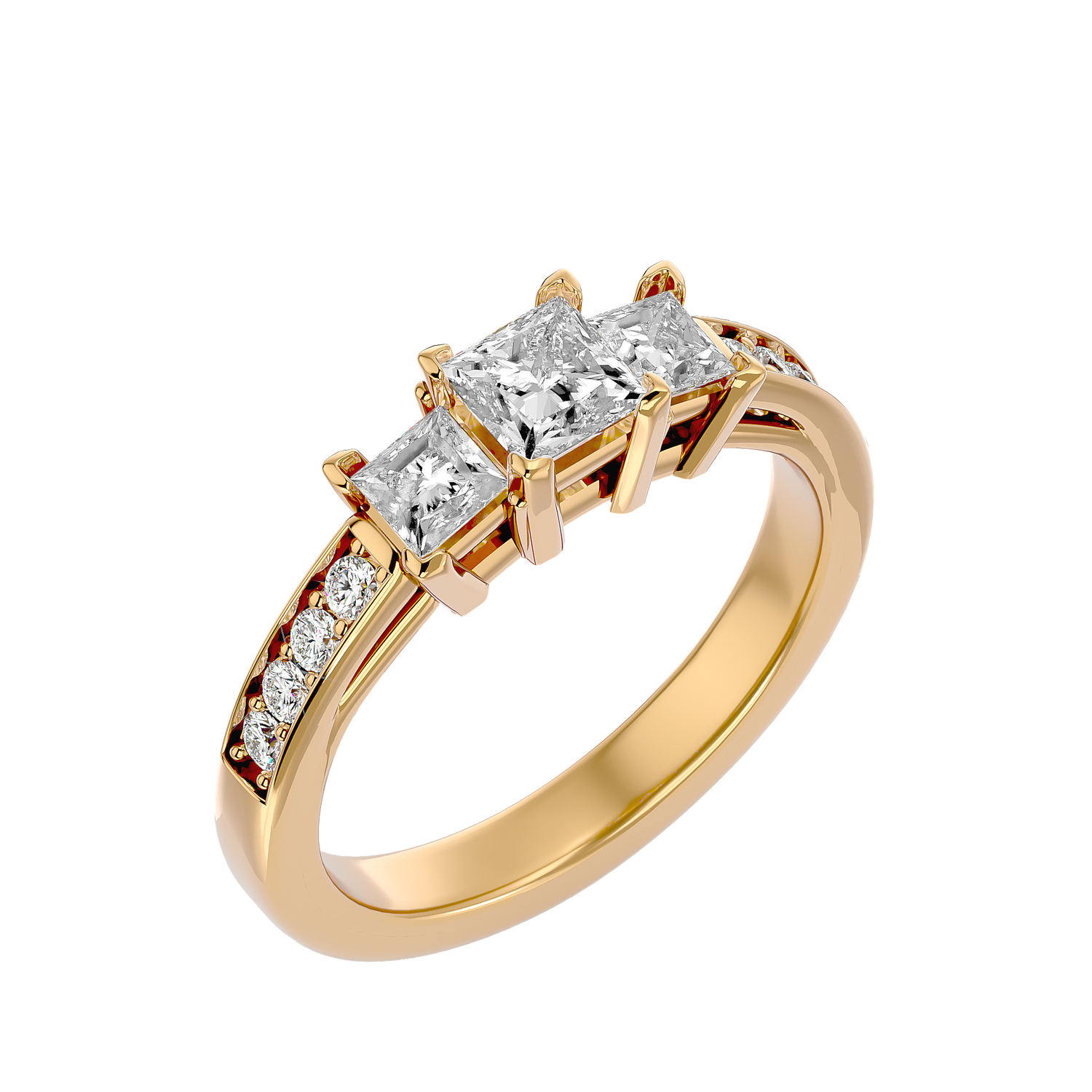 Katniss Three Stone Ring