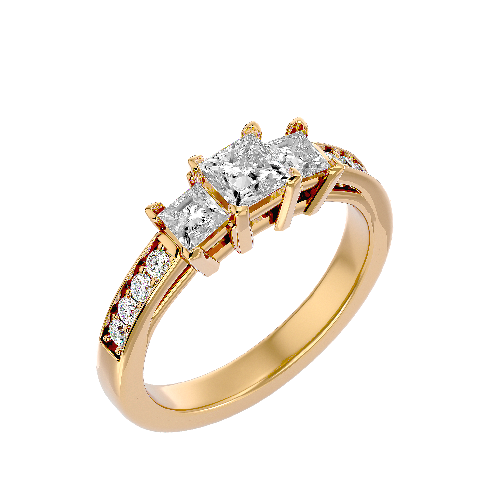 Katniss Three Stone Ring