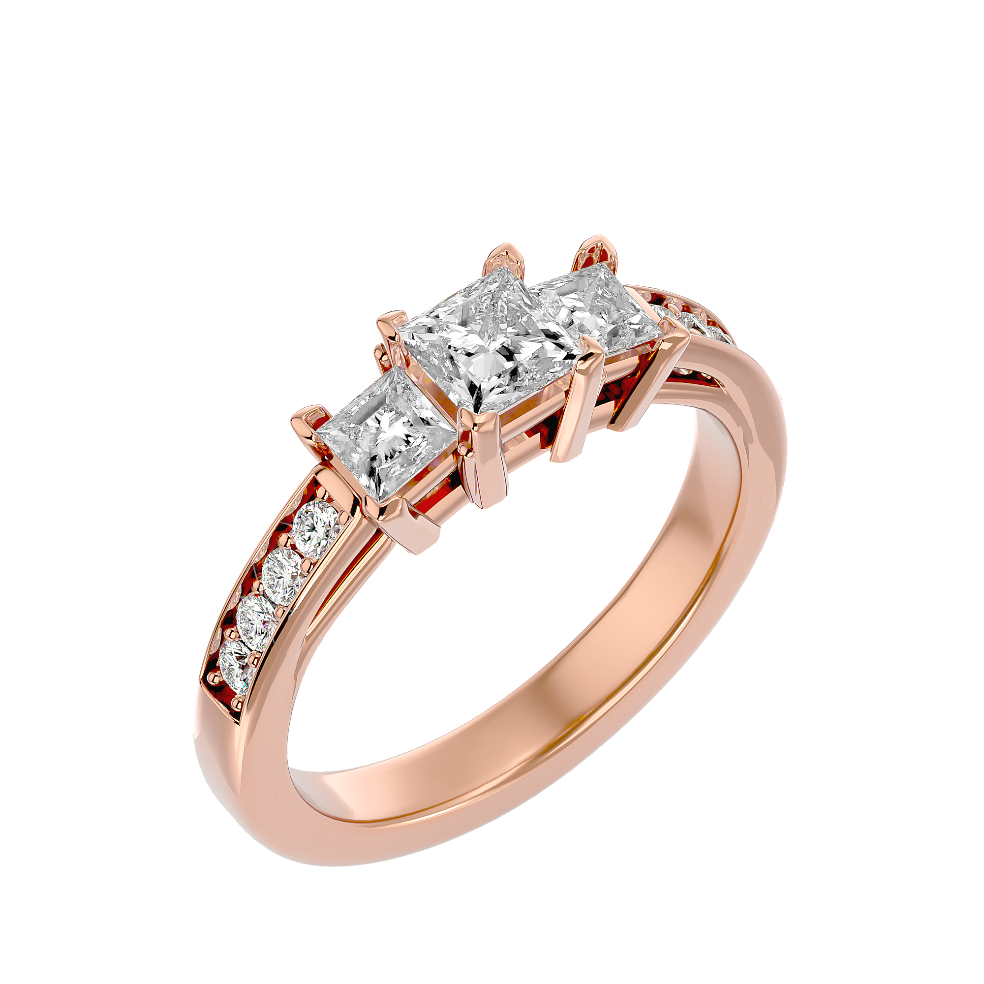 Katniss Three Stone Ring