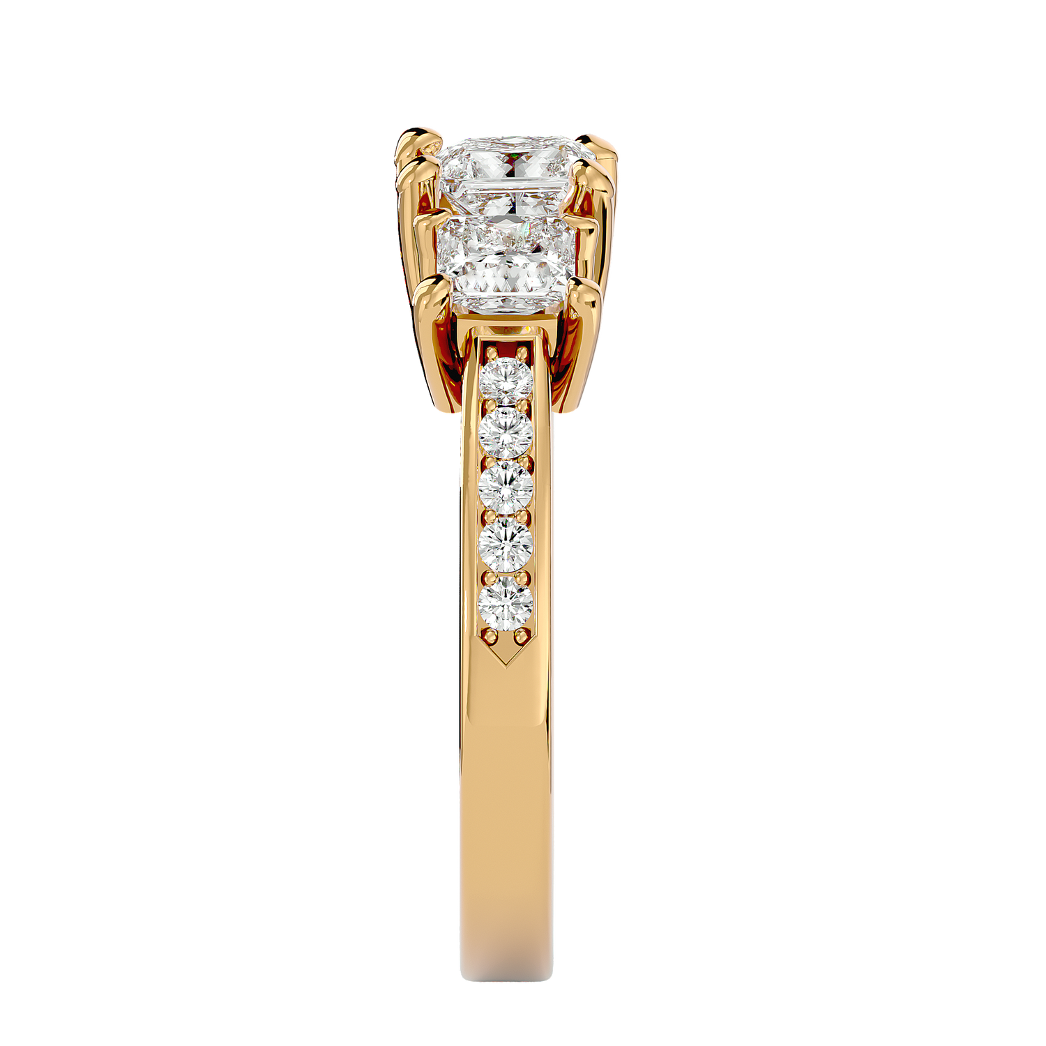 Elara Three Stone Ring