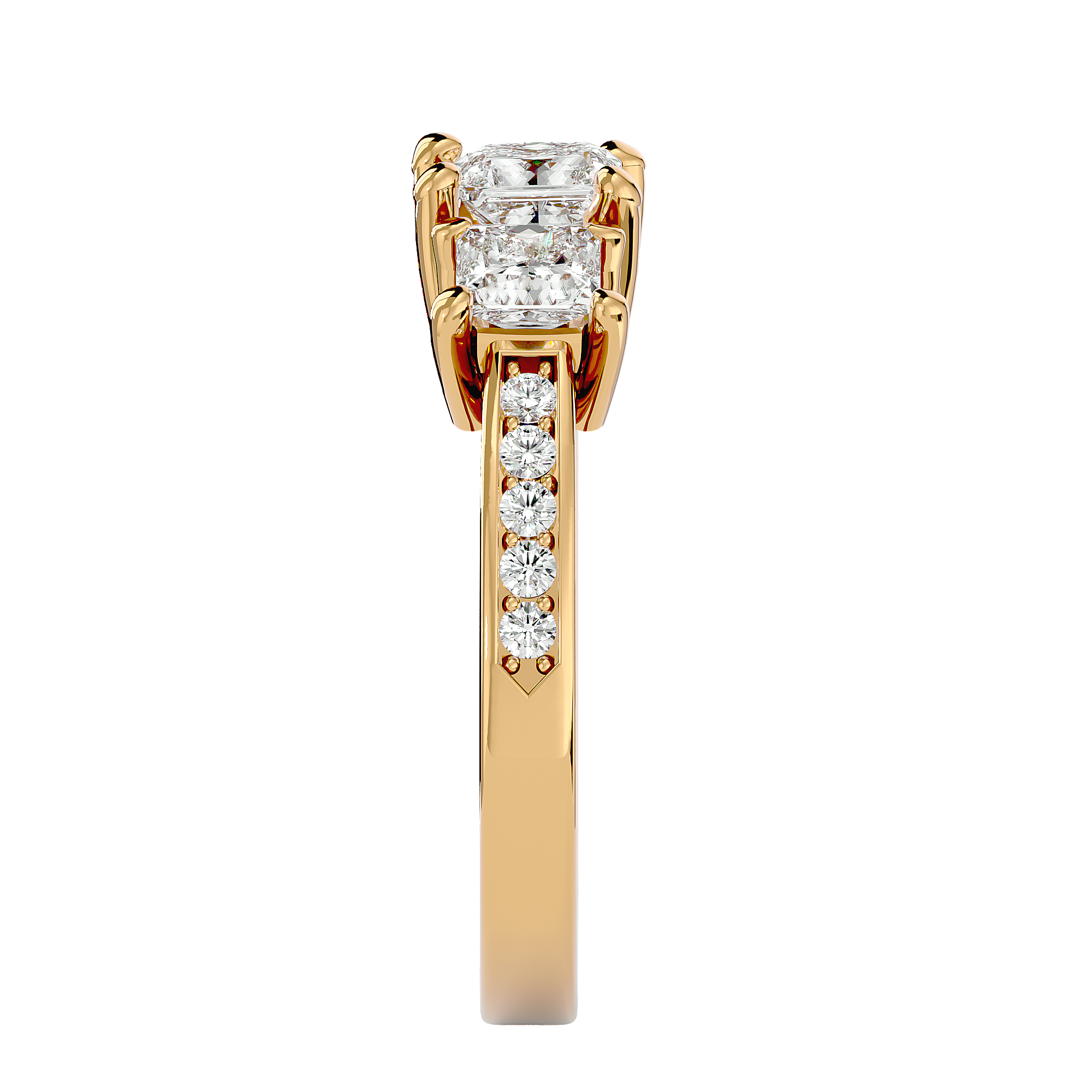 Elara Three Stone Ring