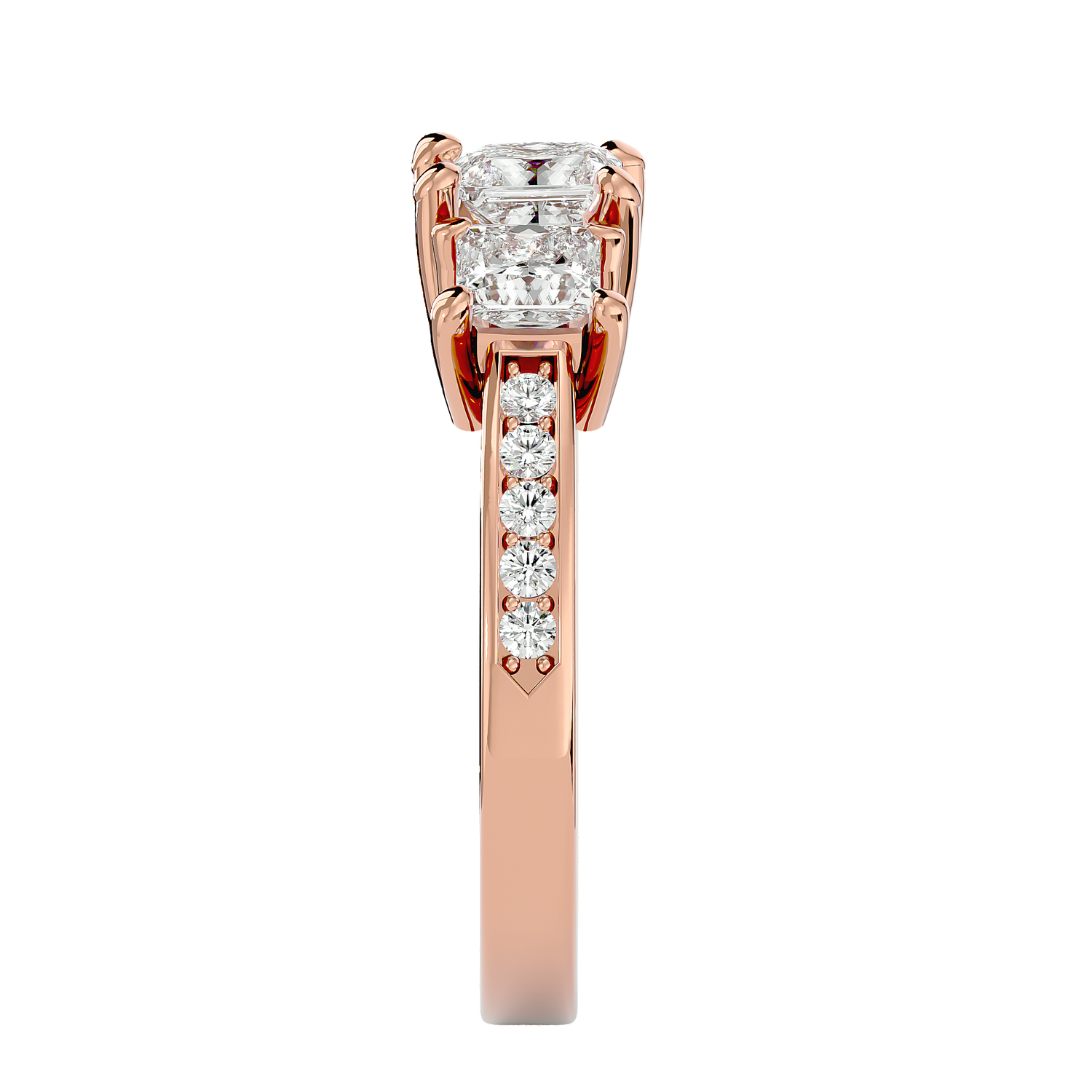 Elara Three Stone Ring