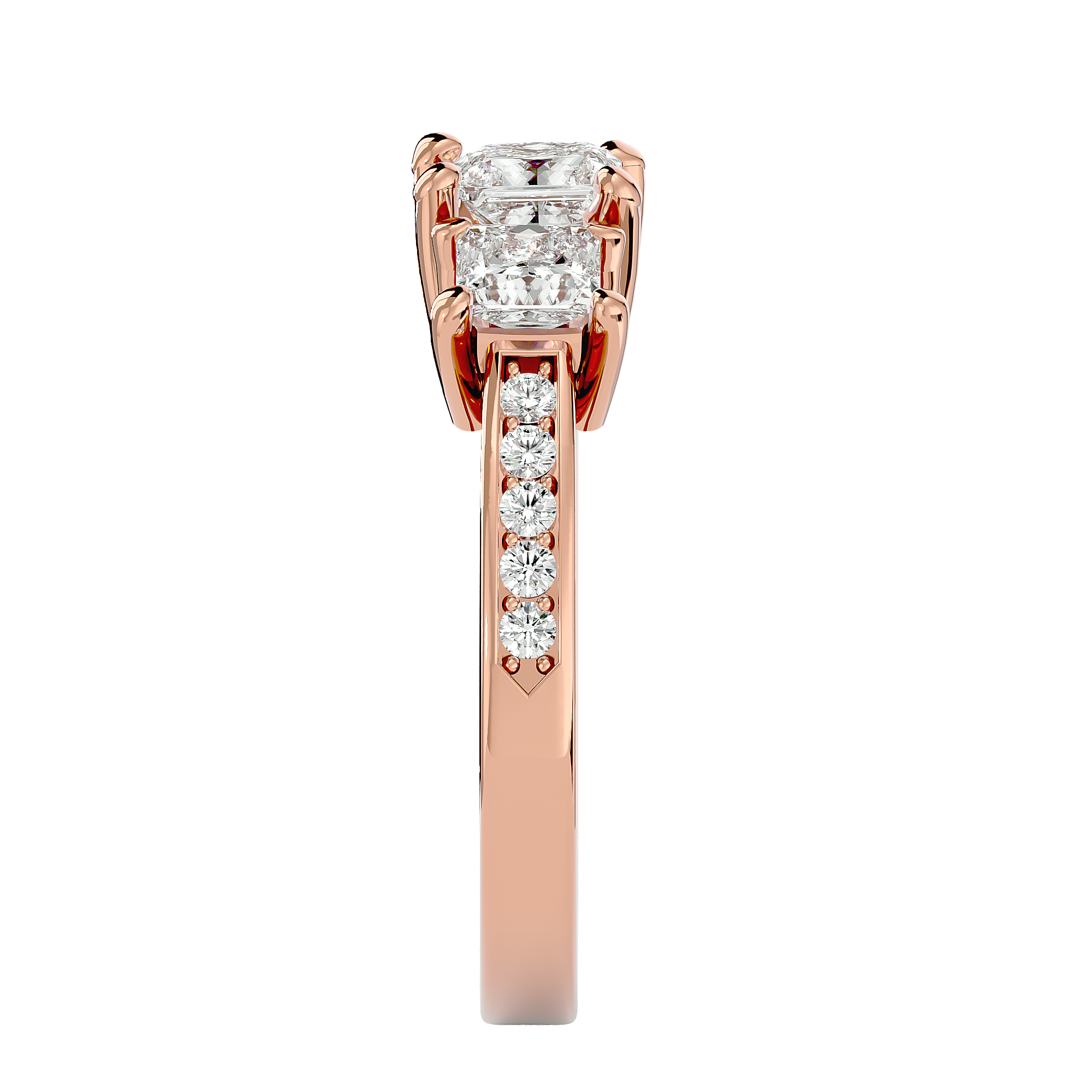 Elara Three Stone Ring