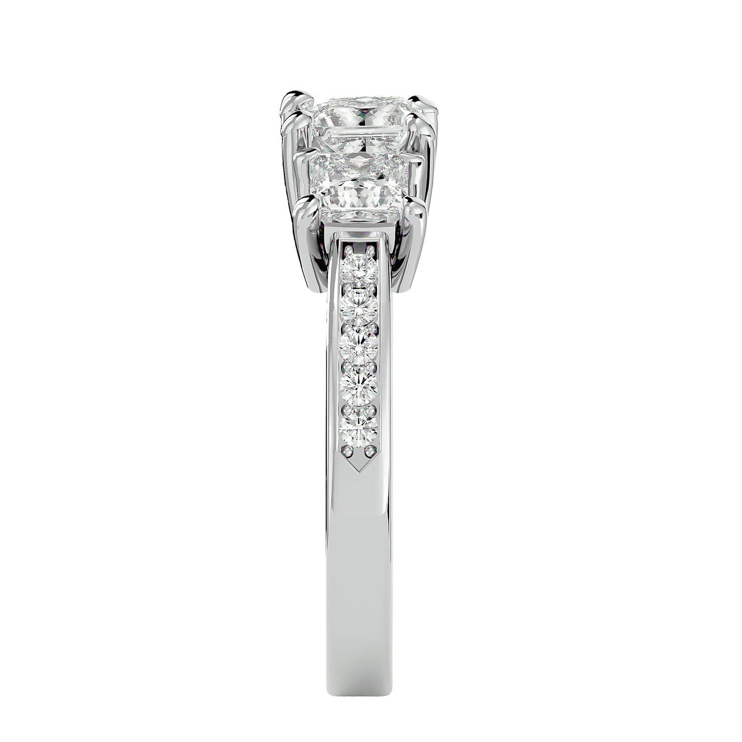 Elara Three Stone Ring