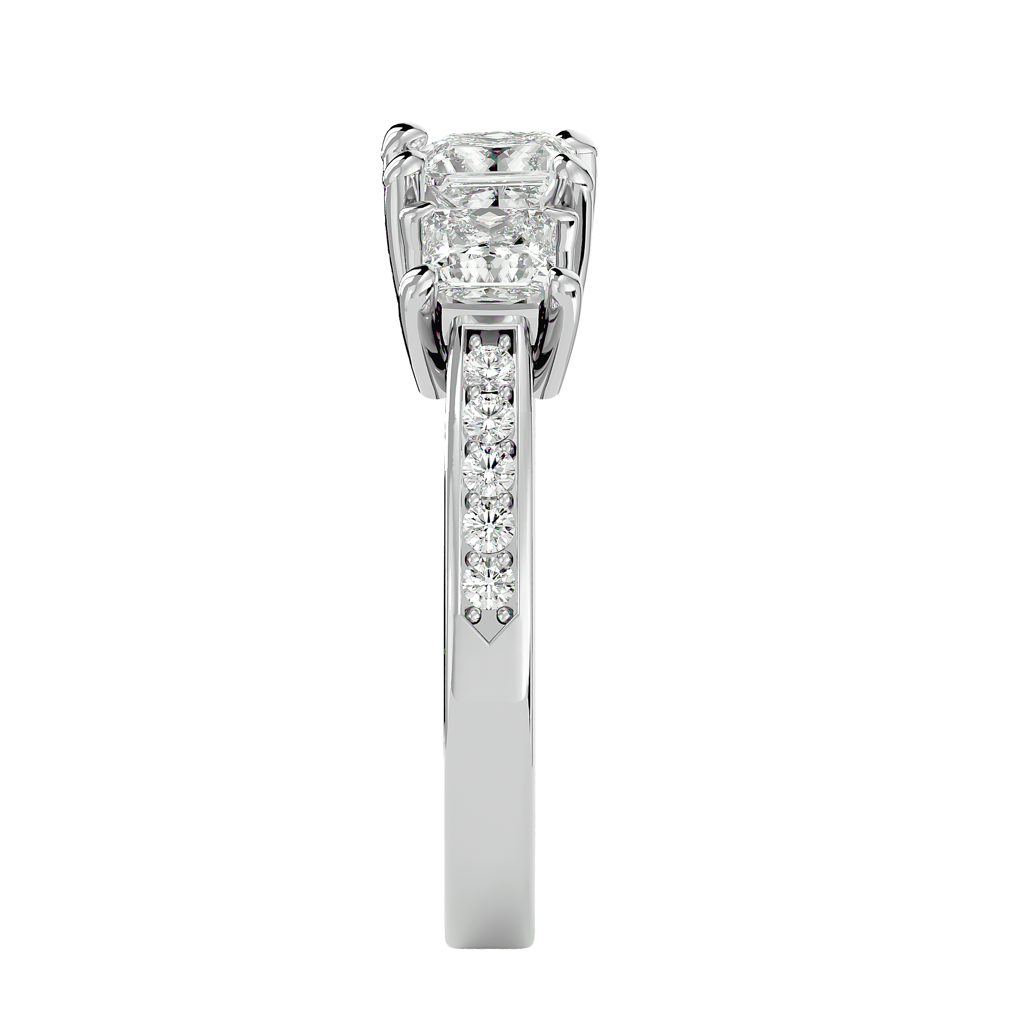 Elara Three Stone Ring