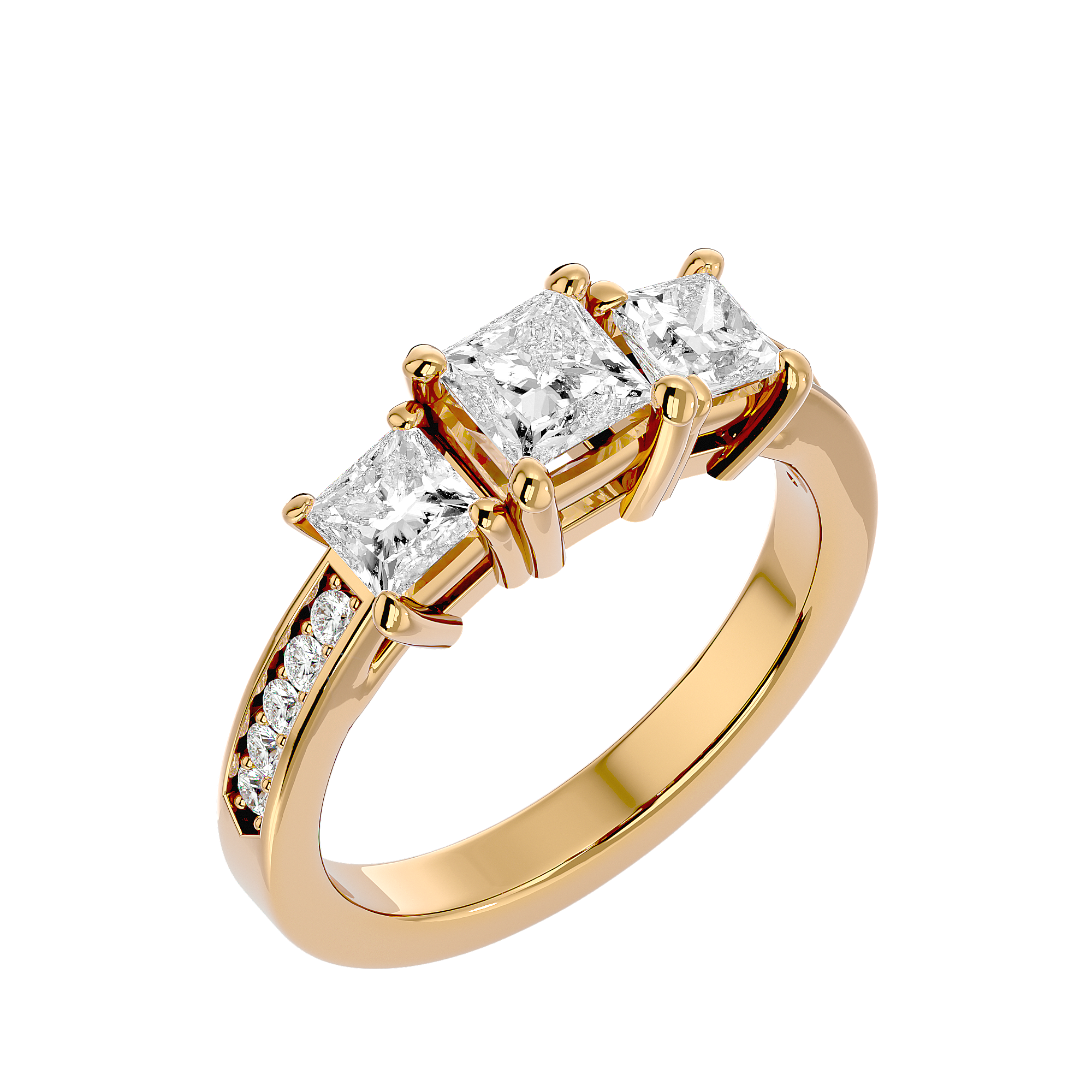 Elara Three Stone Ring