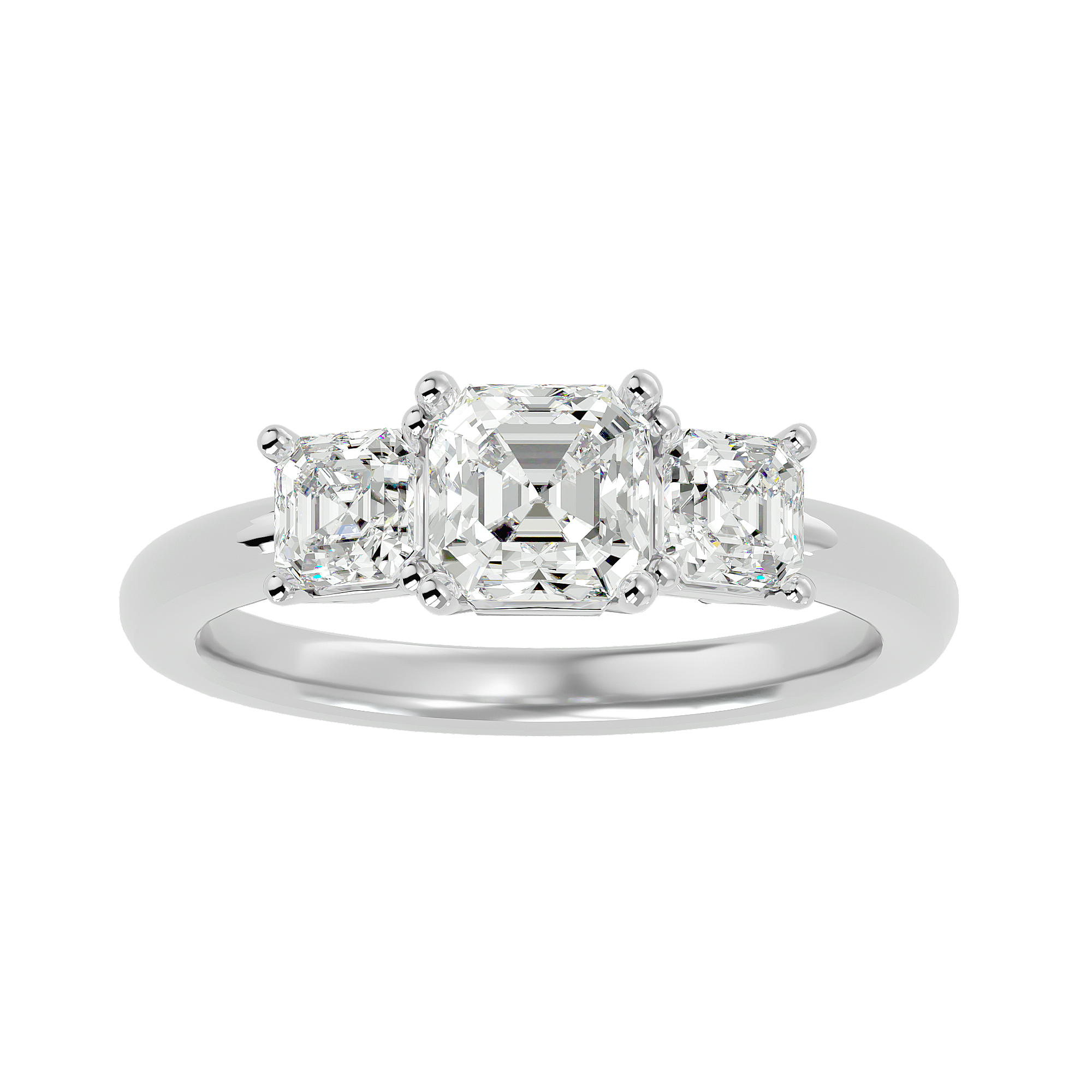 Vega Three Stone Ring