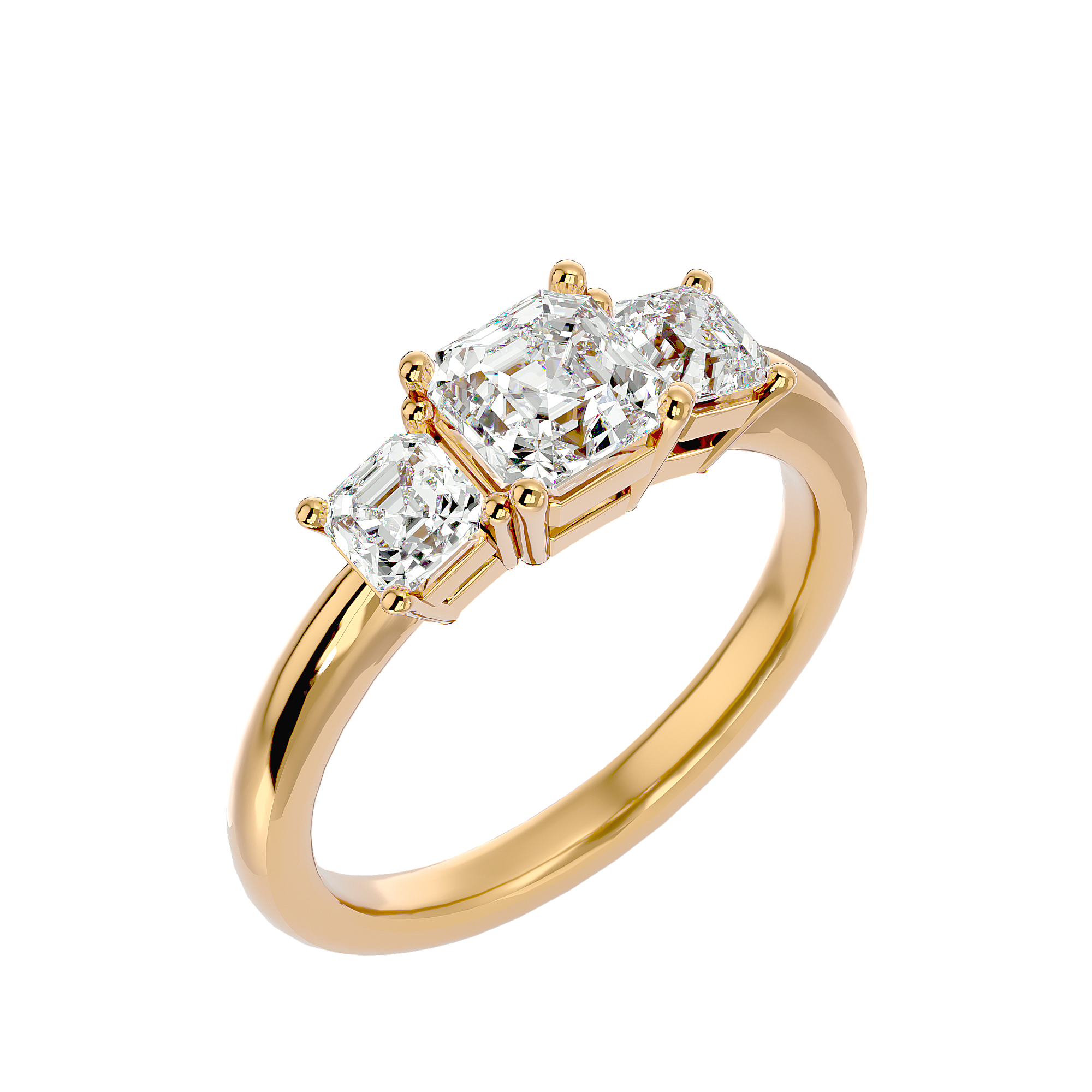 Vega Three Stone Ring