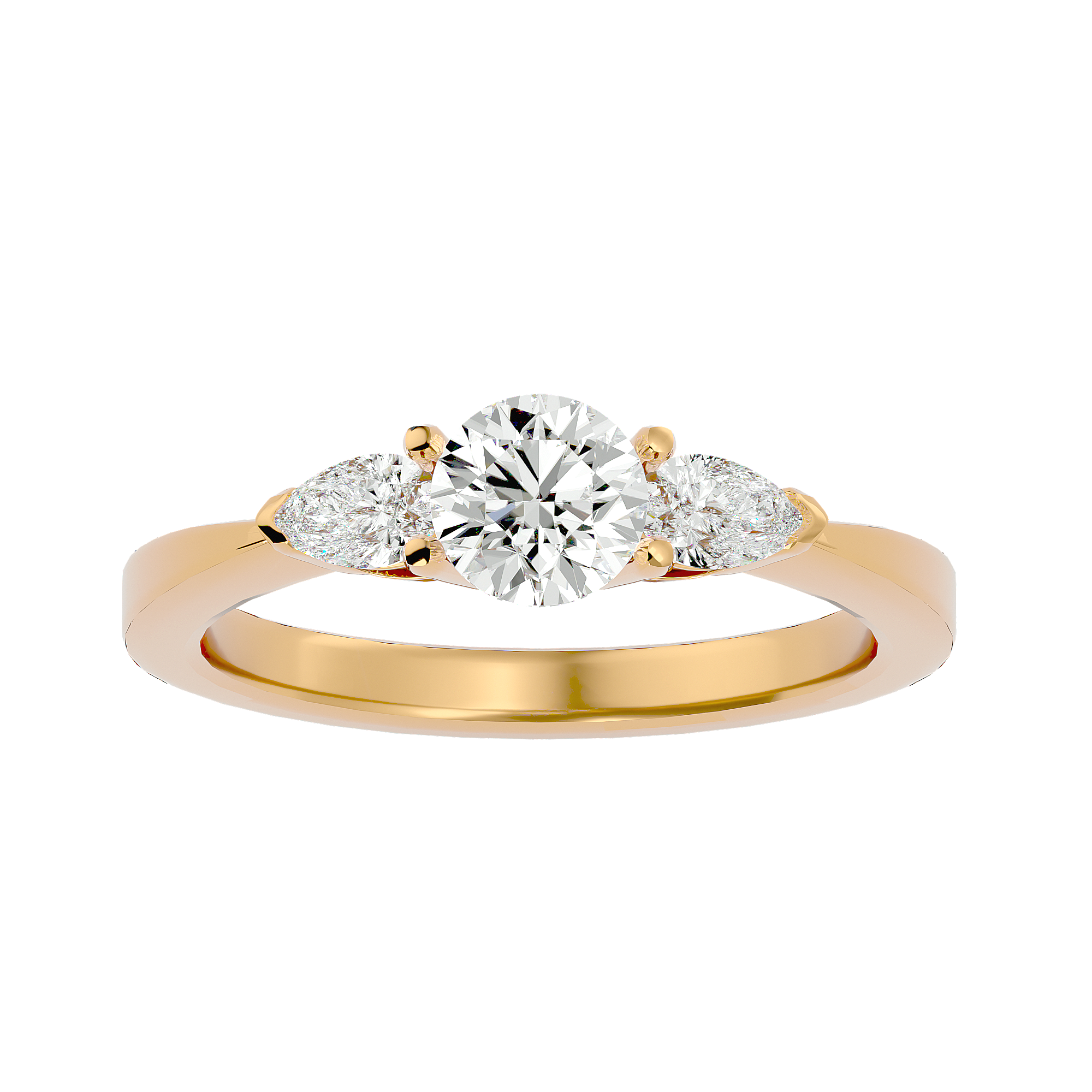 Callisto Three Stone Ring