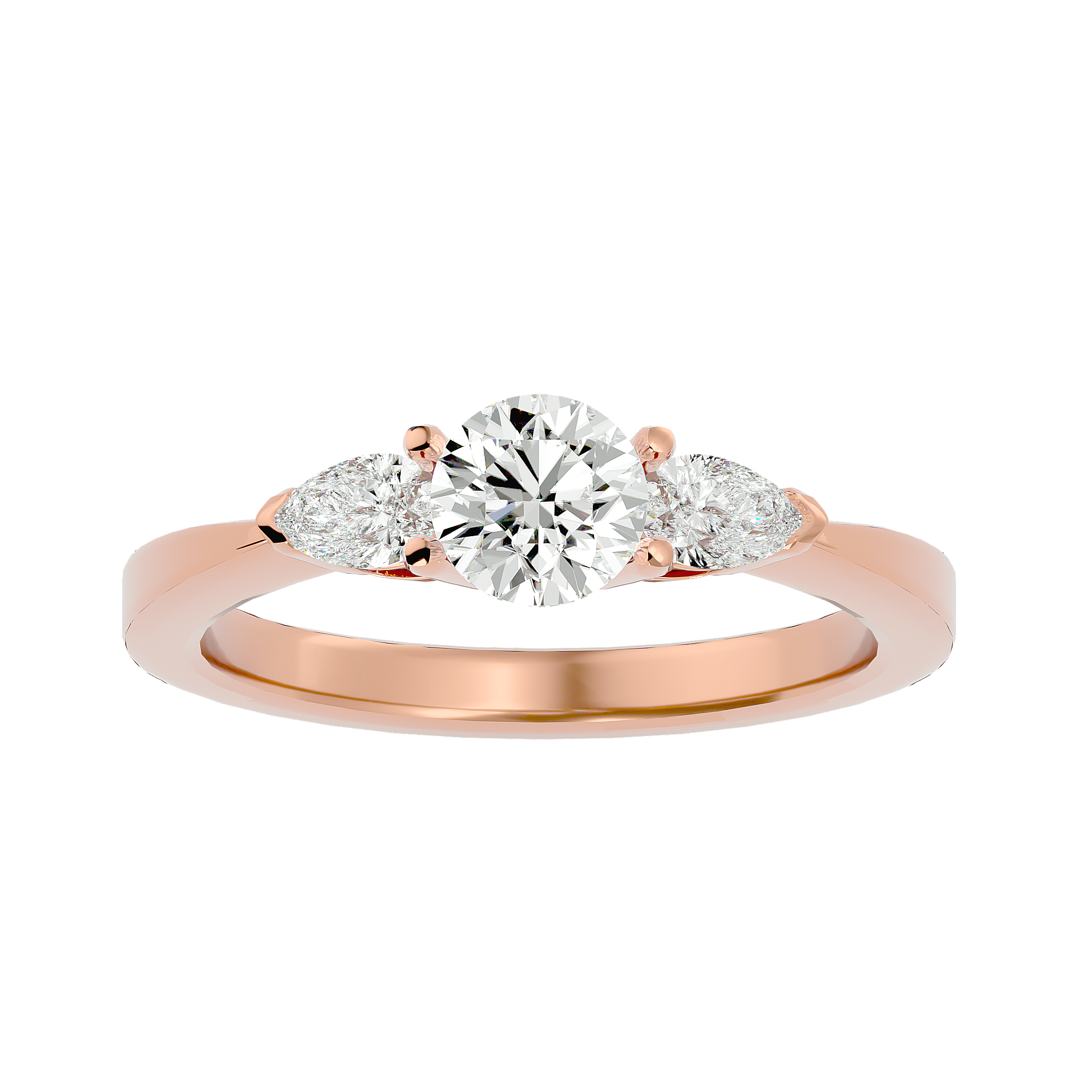 Callisto Three Stone Ring