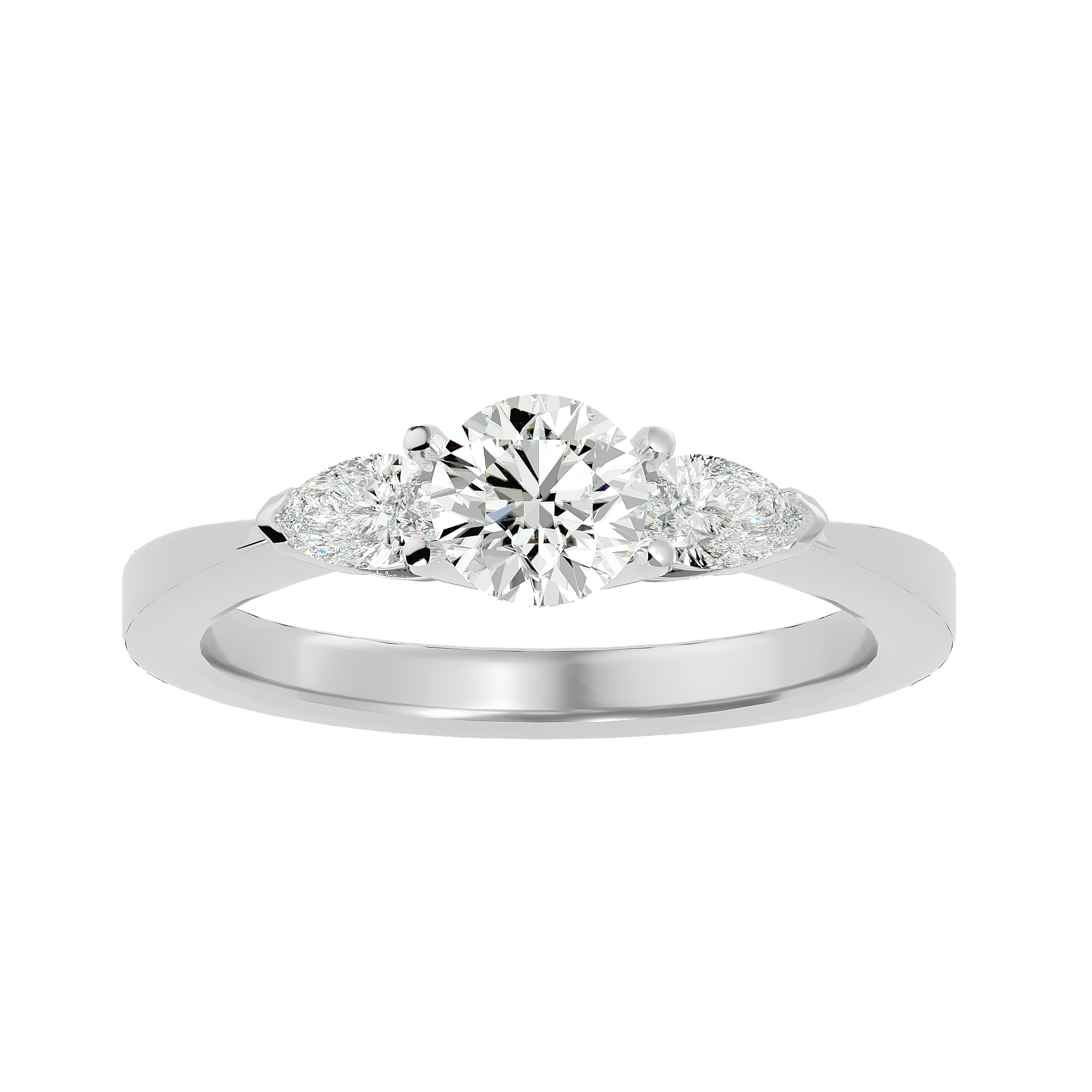 Callisto Three Stone Ring