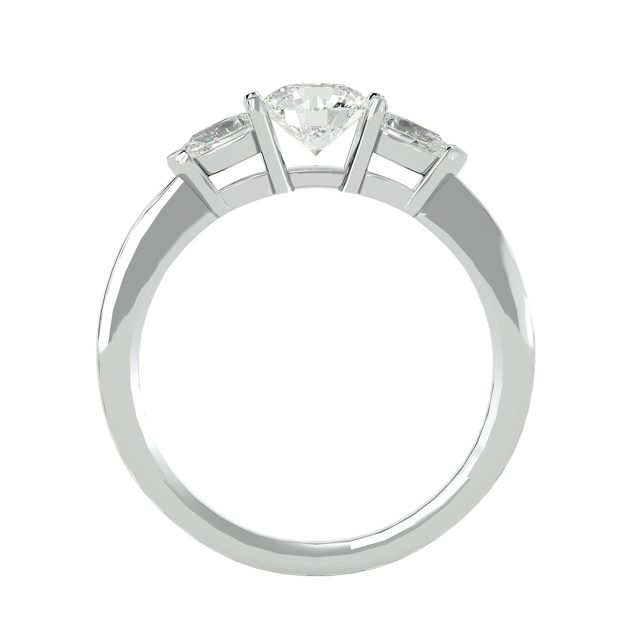 Callisto Three Stone Ring