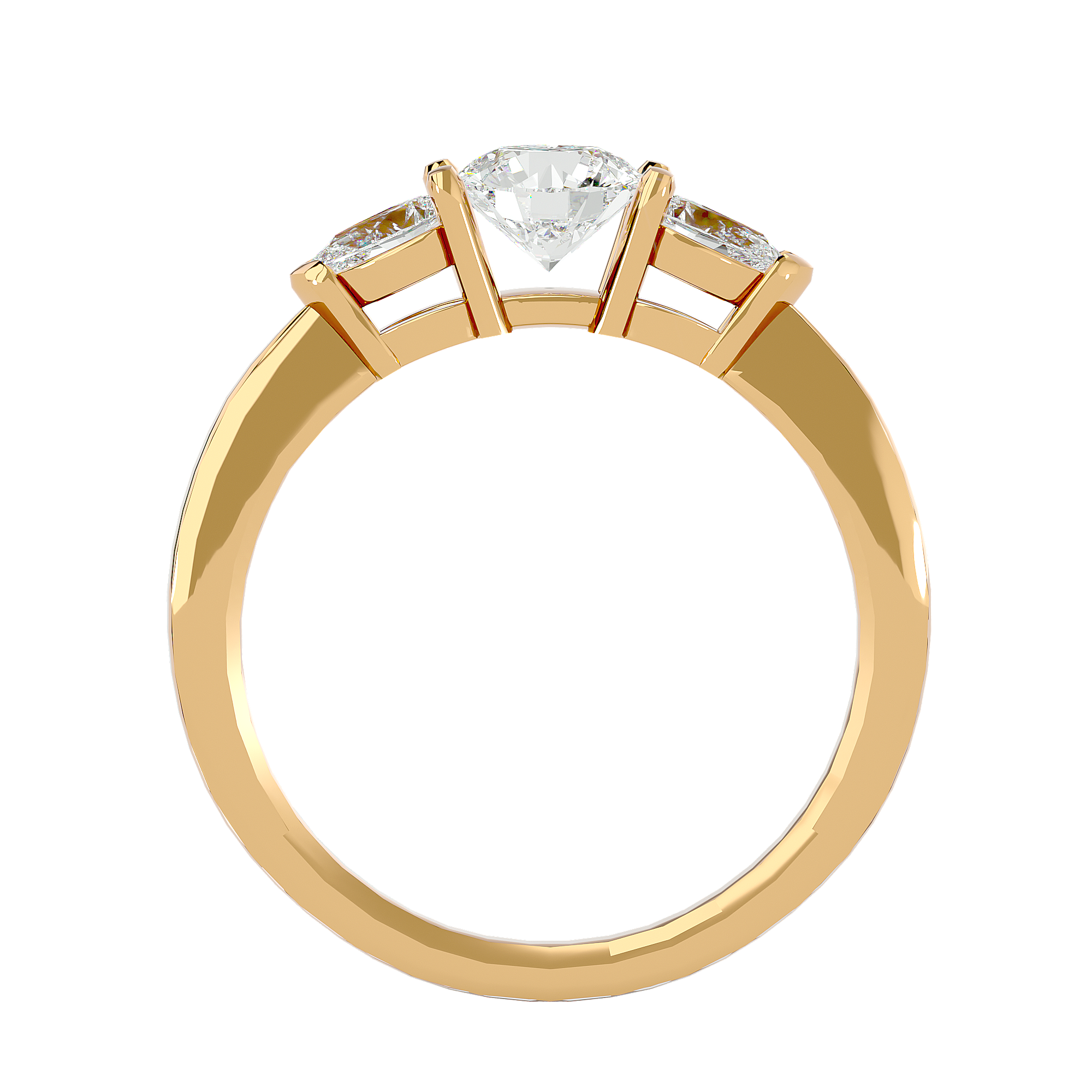 Callisto Three Stone Ring