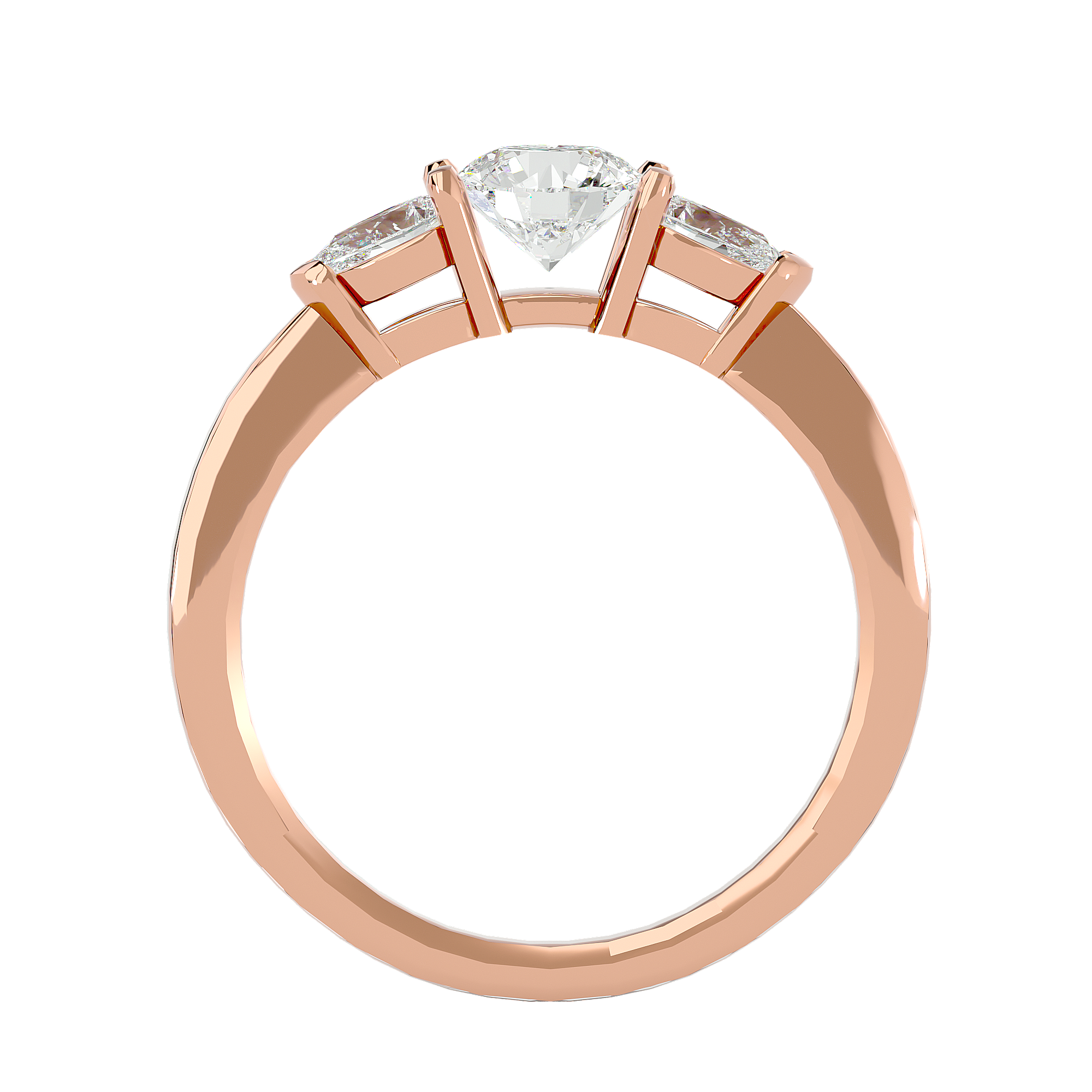 Callisto Three Stone Ring
