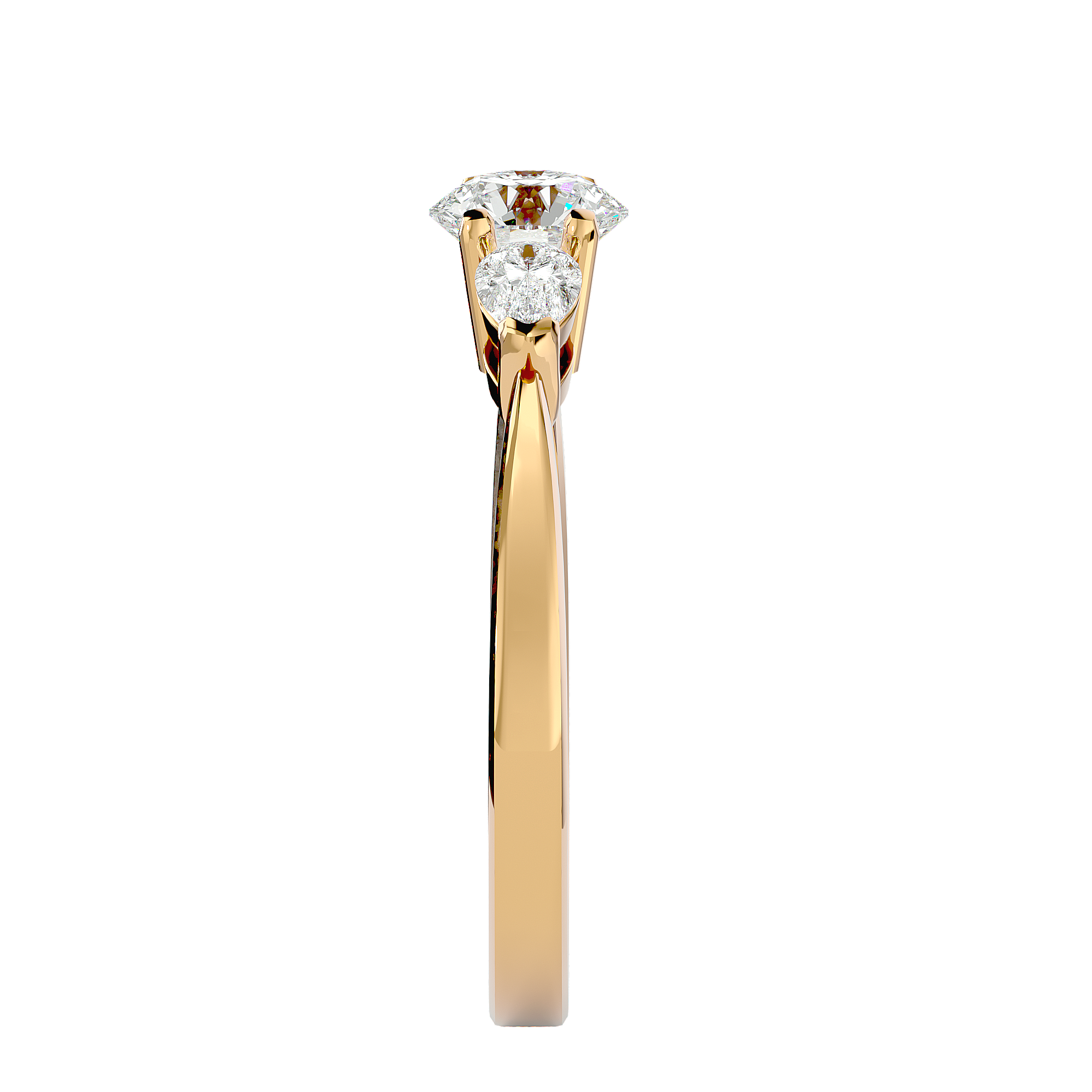 Callisto Three Stone Ring