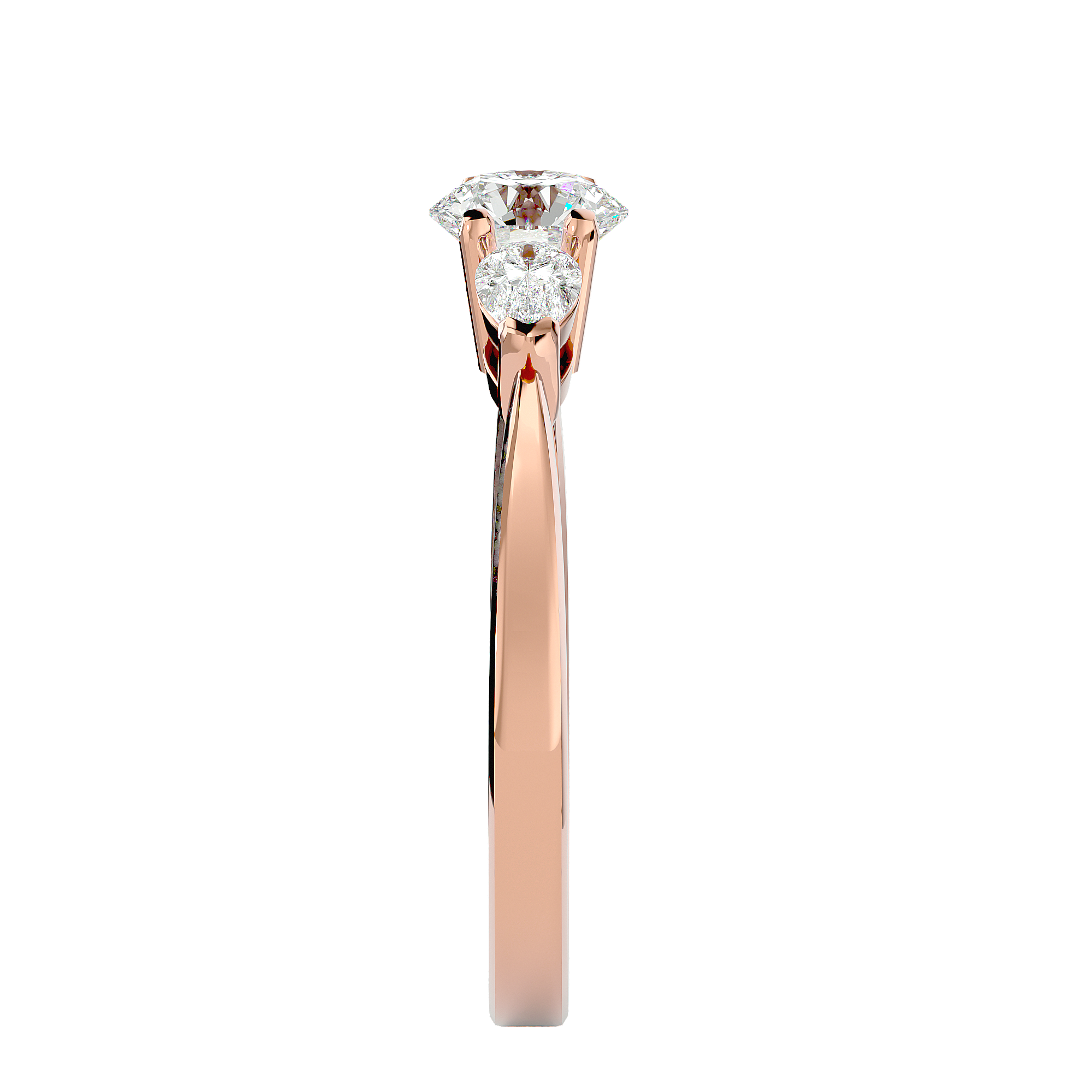 Callisto Three Stone Ring