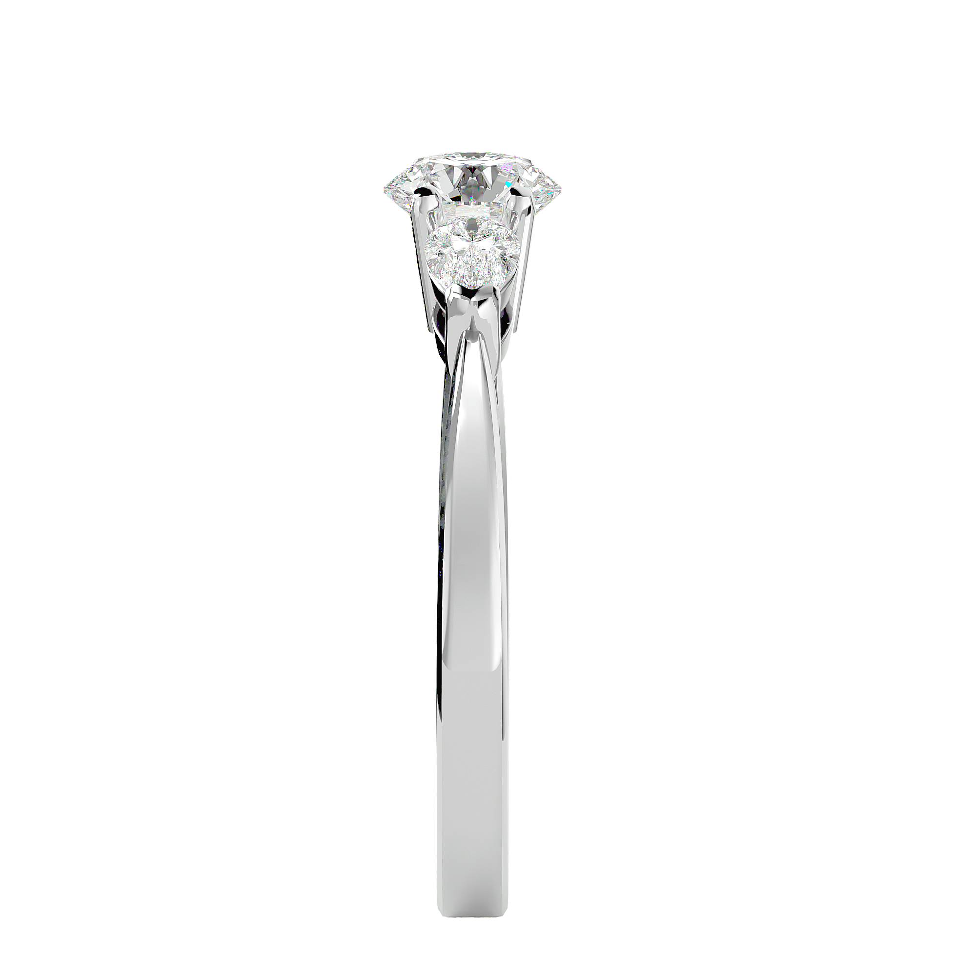 Callisto Three Stone Ring