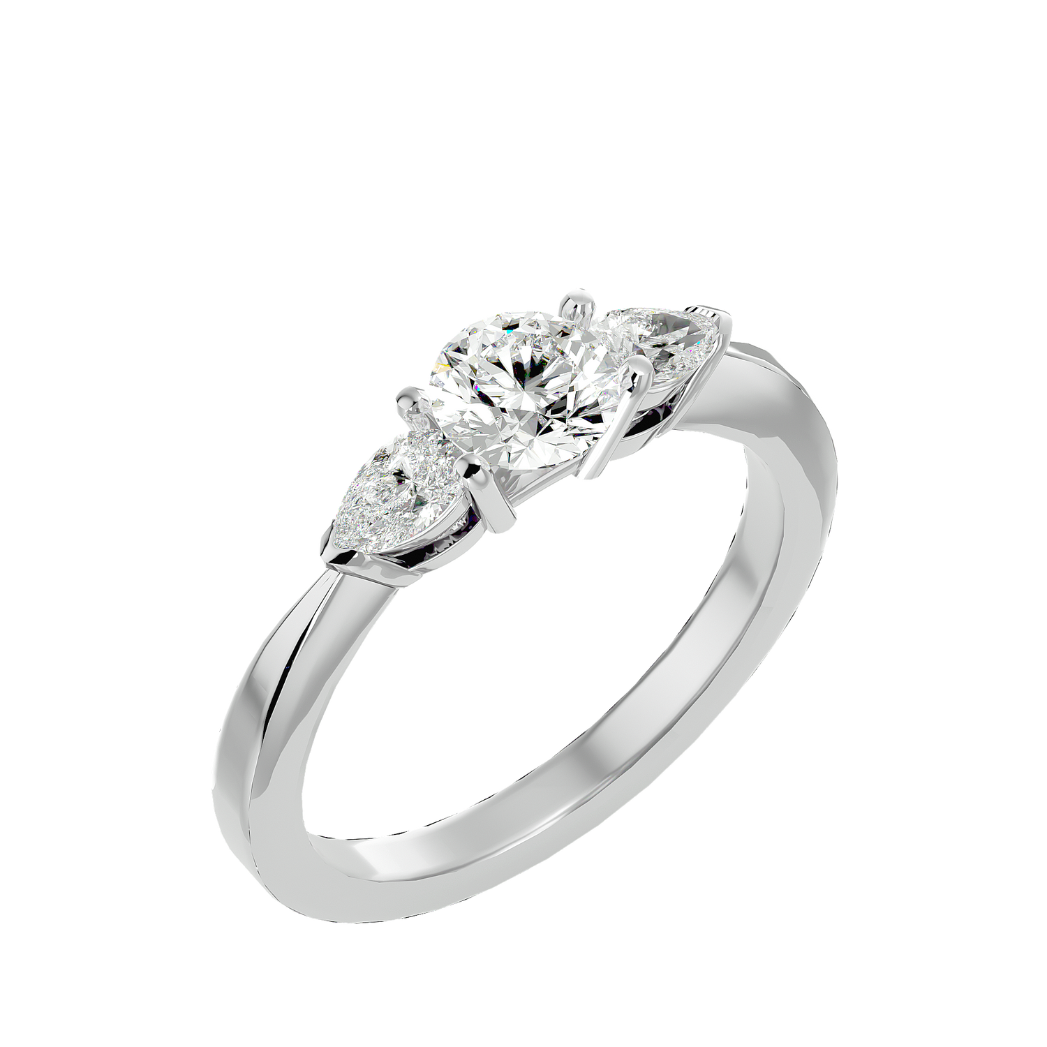 Callisto Three Stone Ring