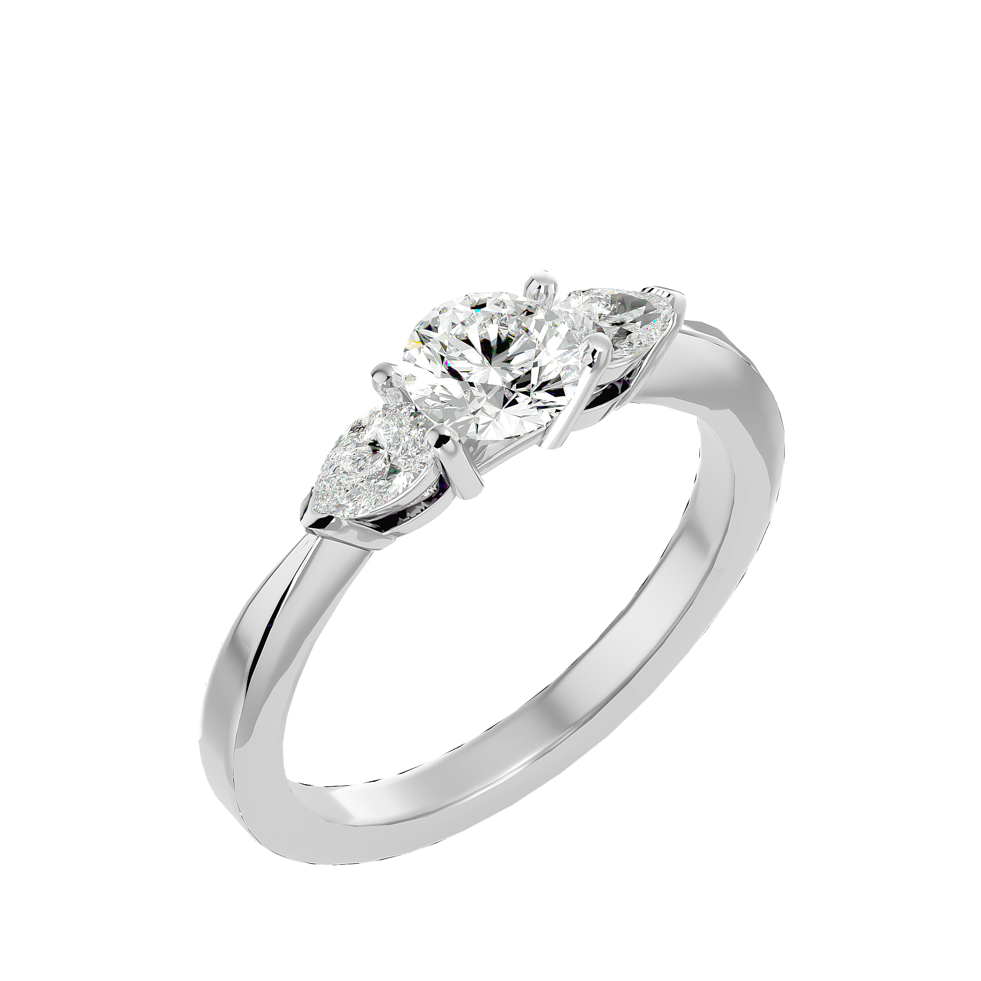 Callisto Three Stone Ring