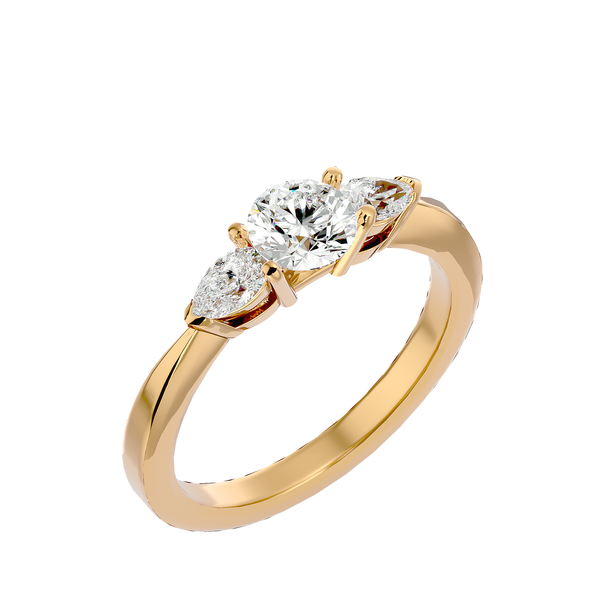 Callisto Three Stone Ring