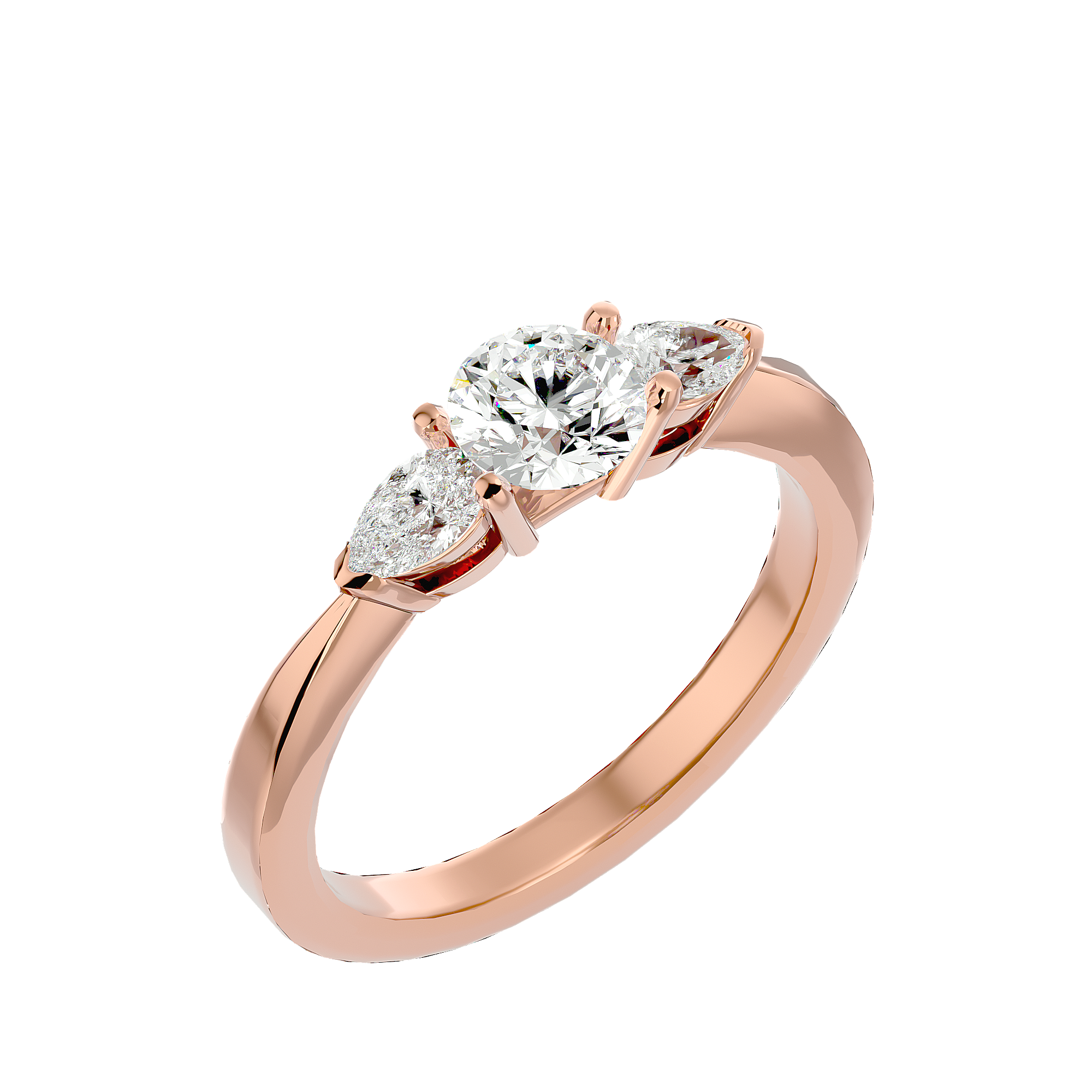 Callisto Three Stone Ring