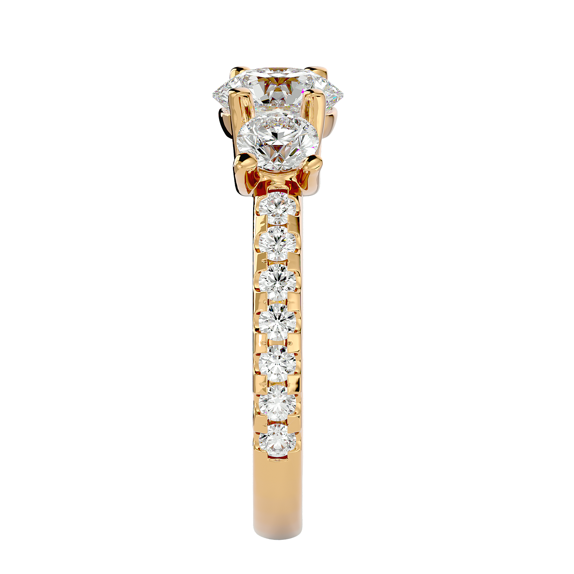 Maeve Three Stone Ring