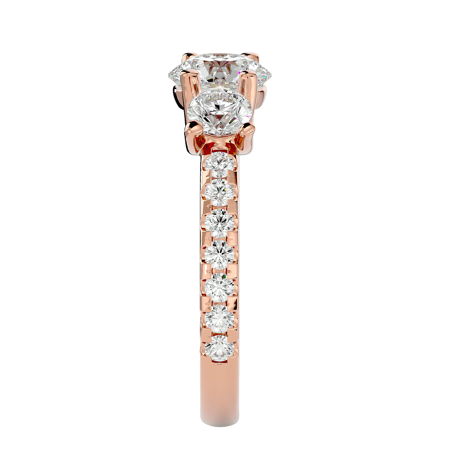 Maeve Three Stone Ring