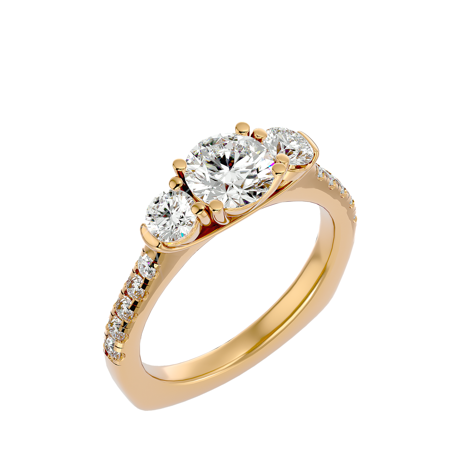 Sitara Three Stone Ring