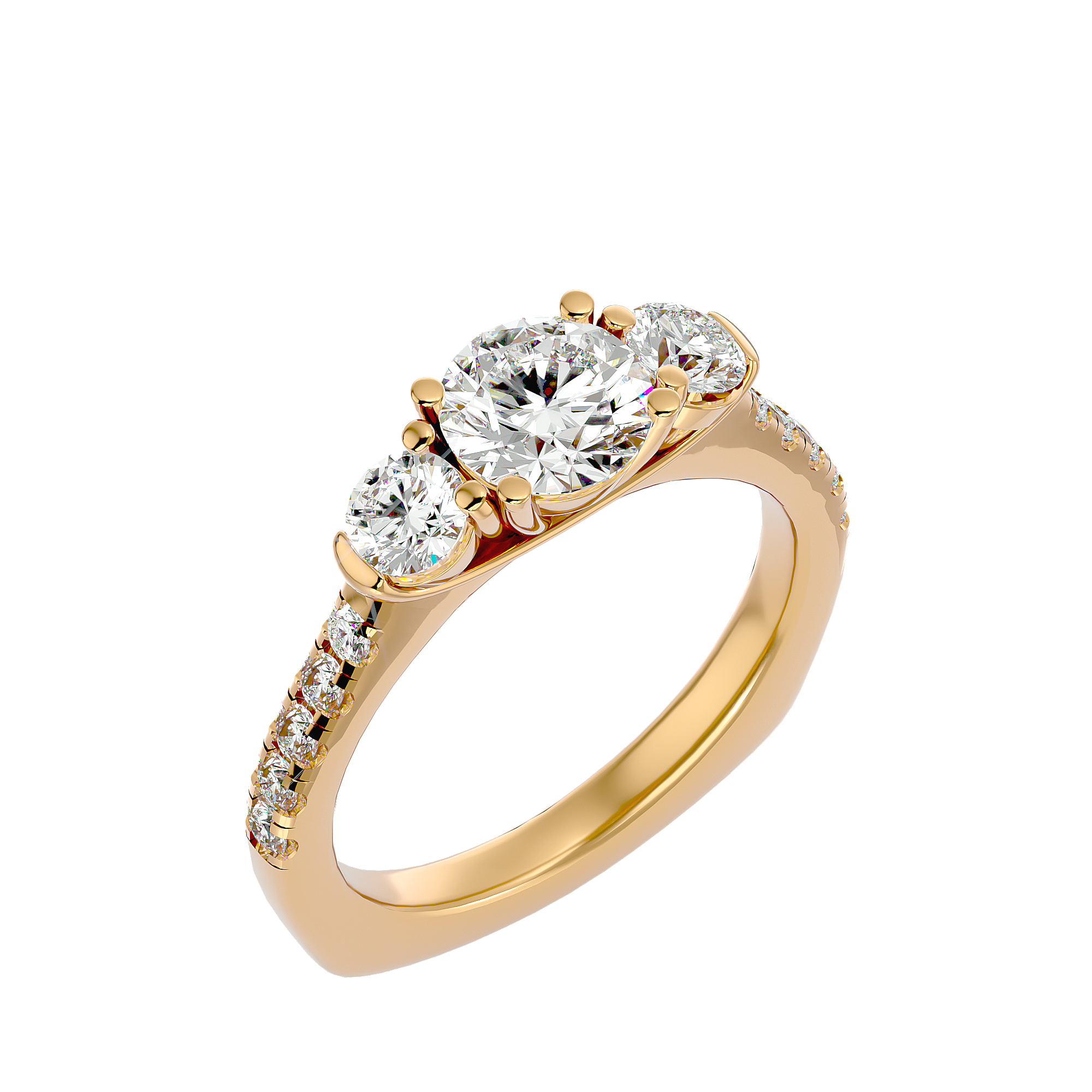 Sitara Three Stone Ring