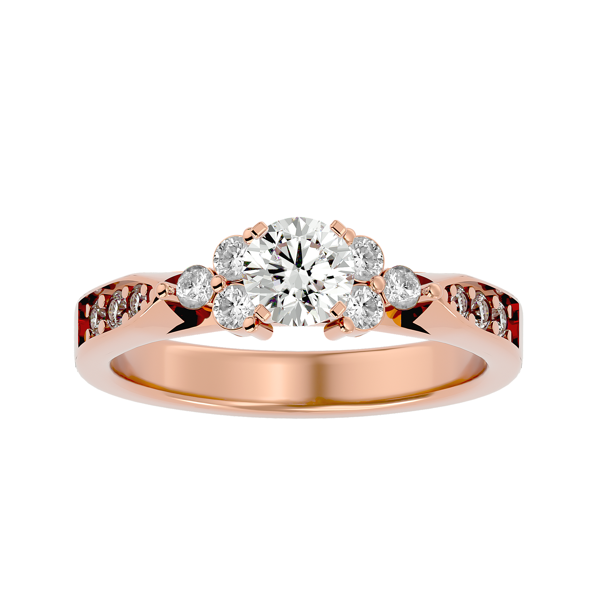 Flora Solitaire Ring