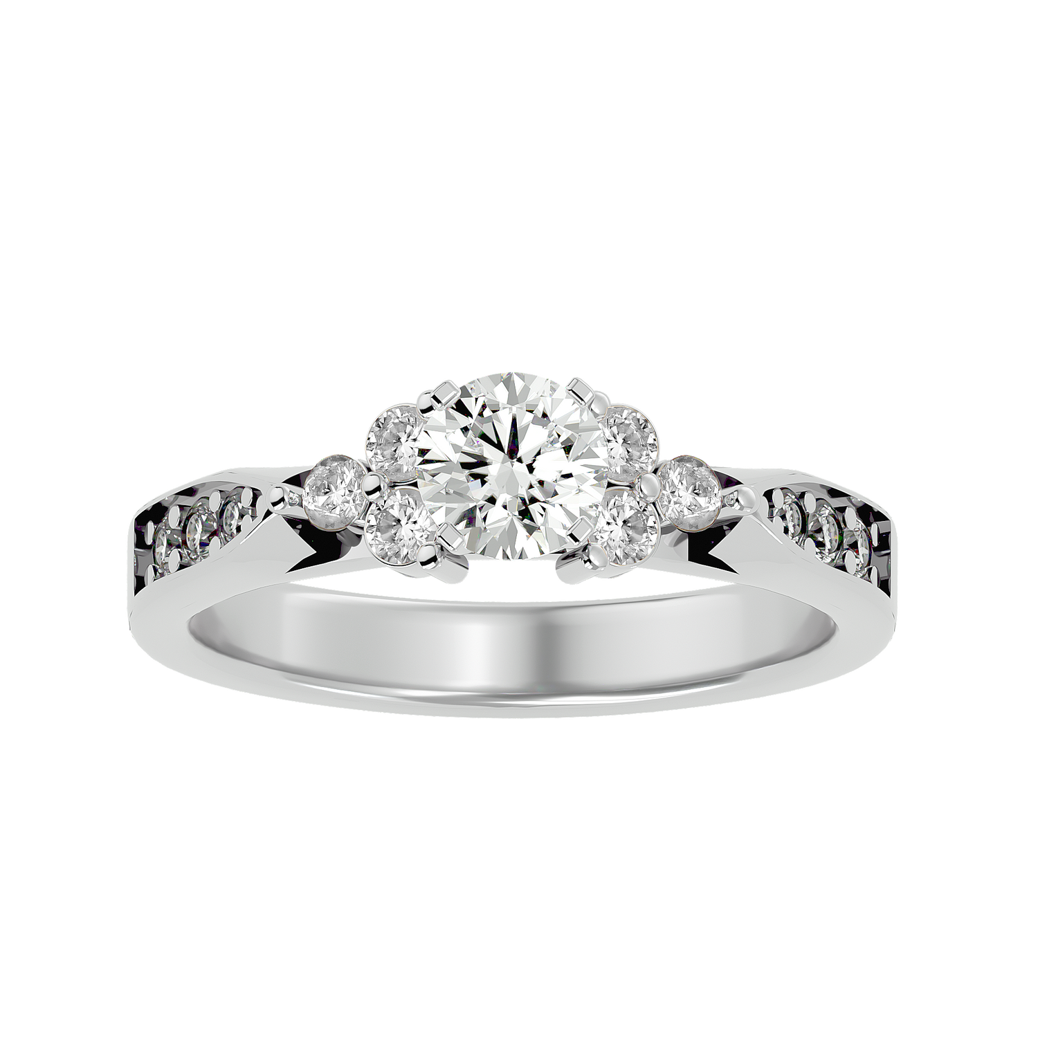 Flora Solitaire Ring