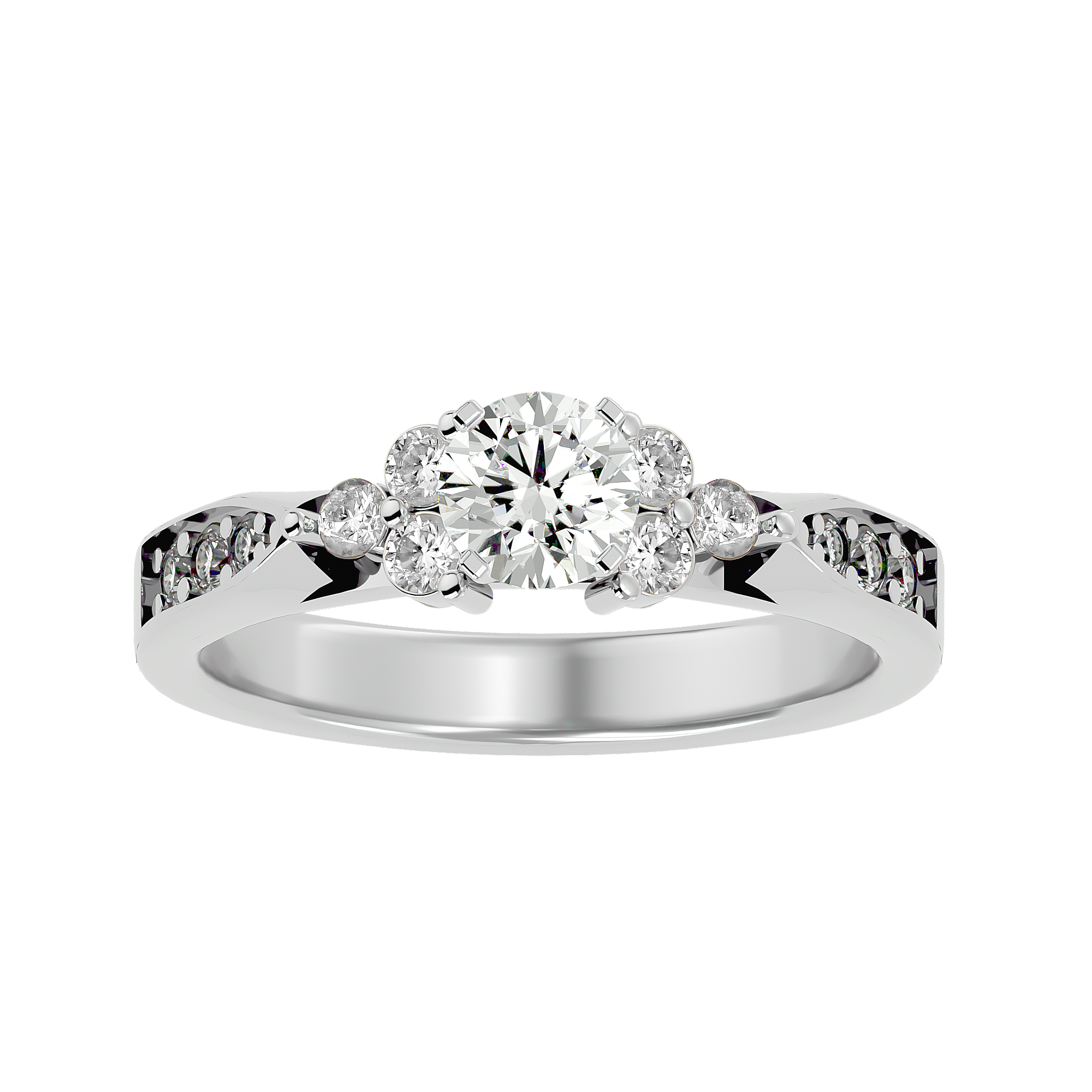 Flora Solitaire Ring