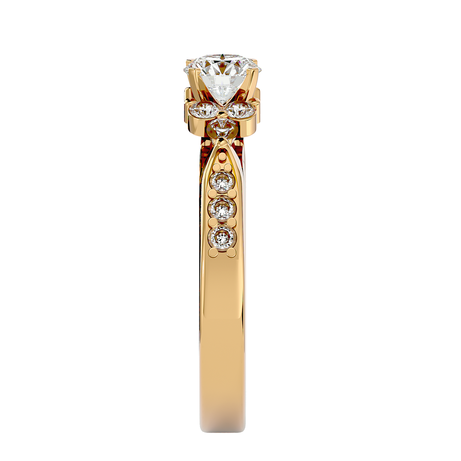 Flora Solitaire Ring