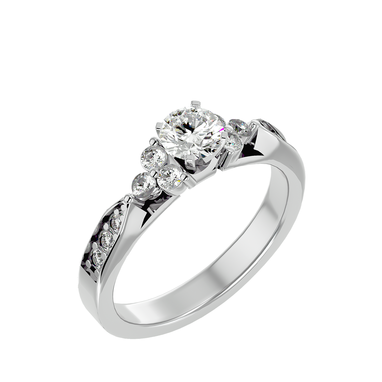 Flora Solitaire Ring