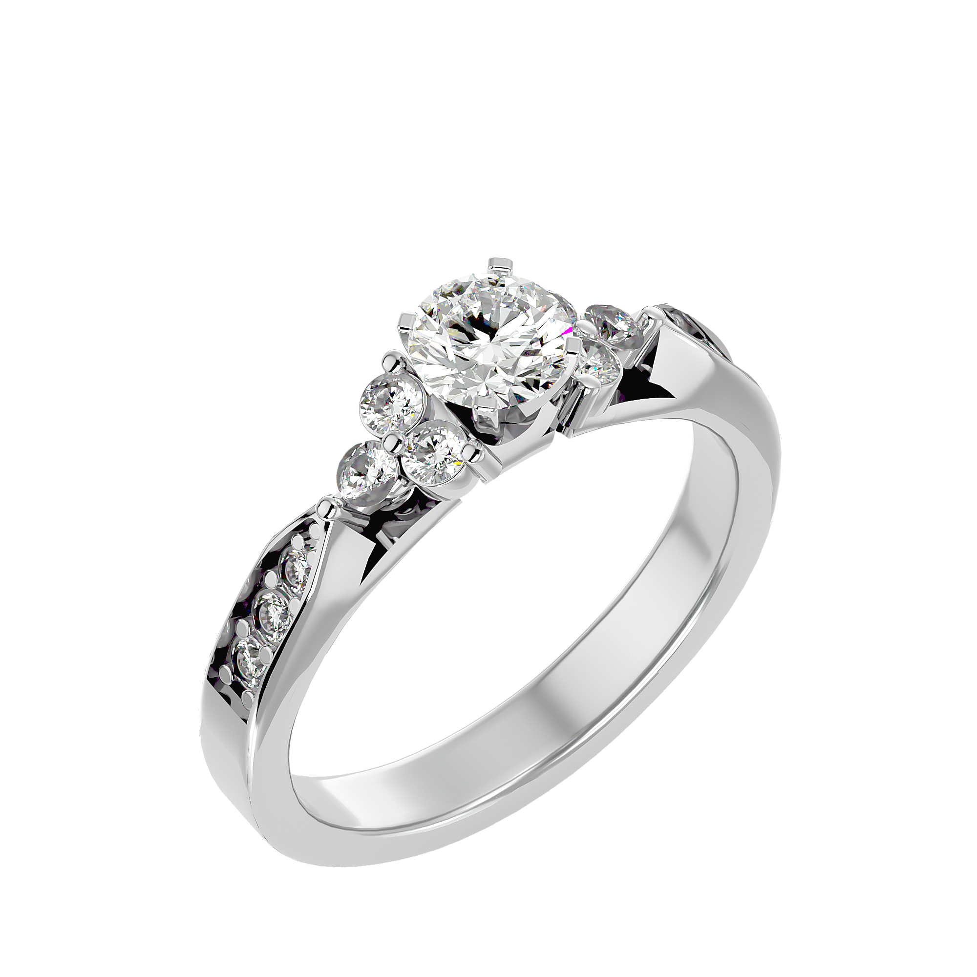 Flora Solitaire Ring