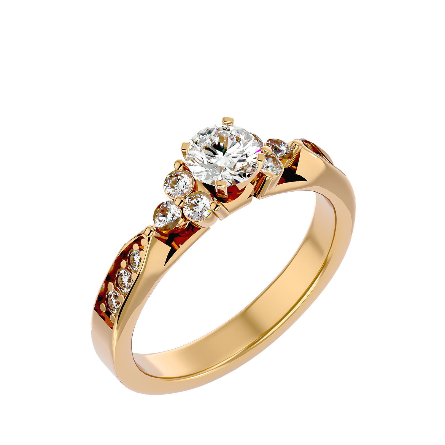 Flora Solitaire Ring