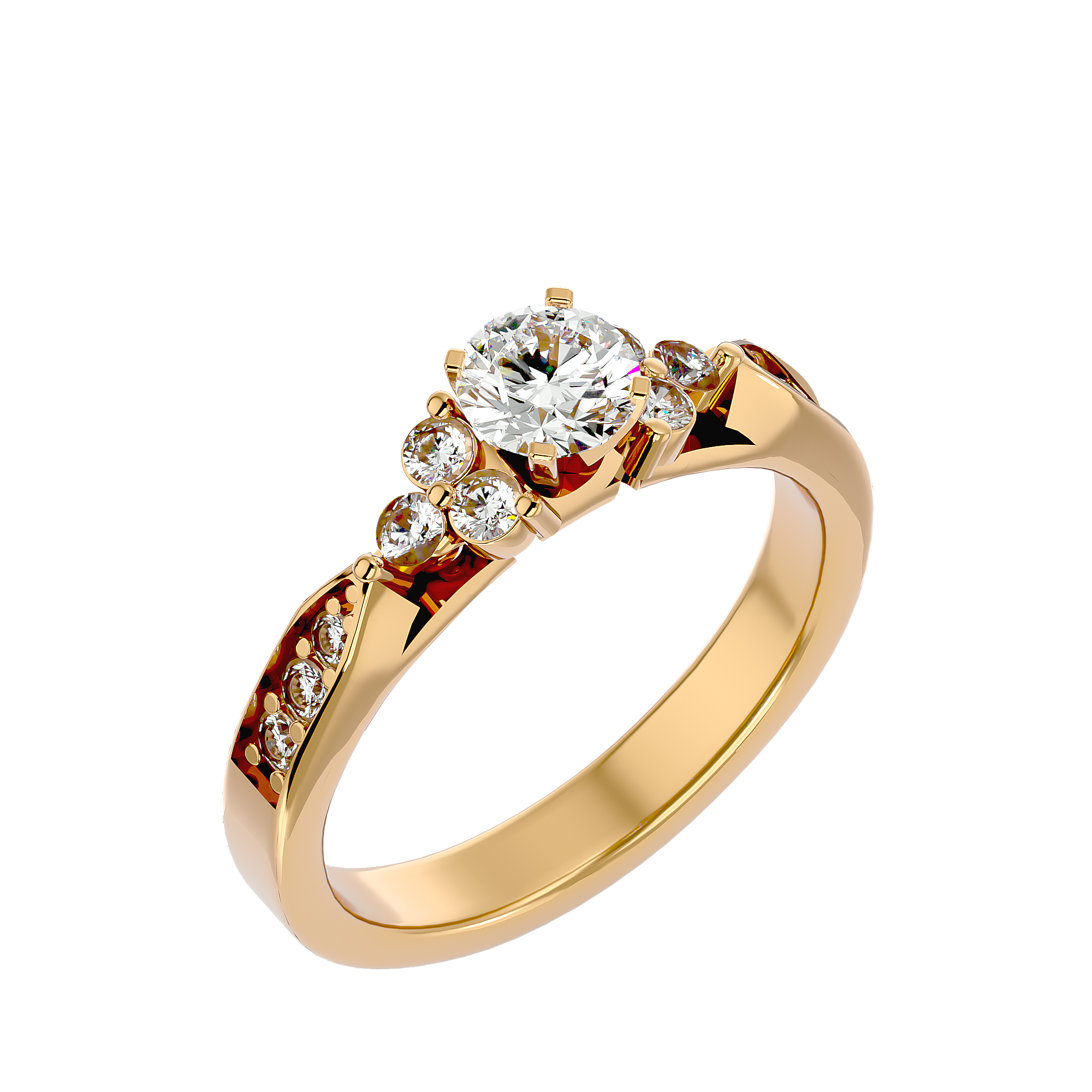 Flora Solitaire Ring