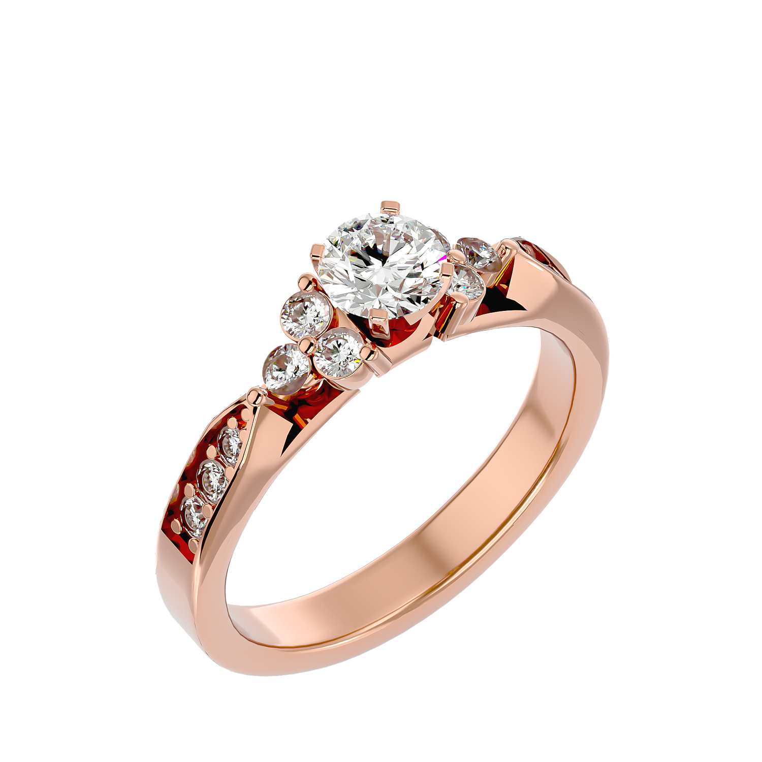 Flora Solitaire Ring