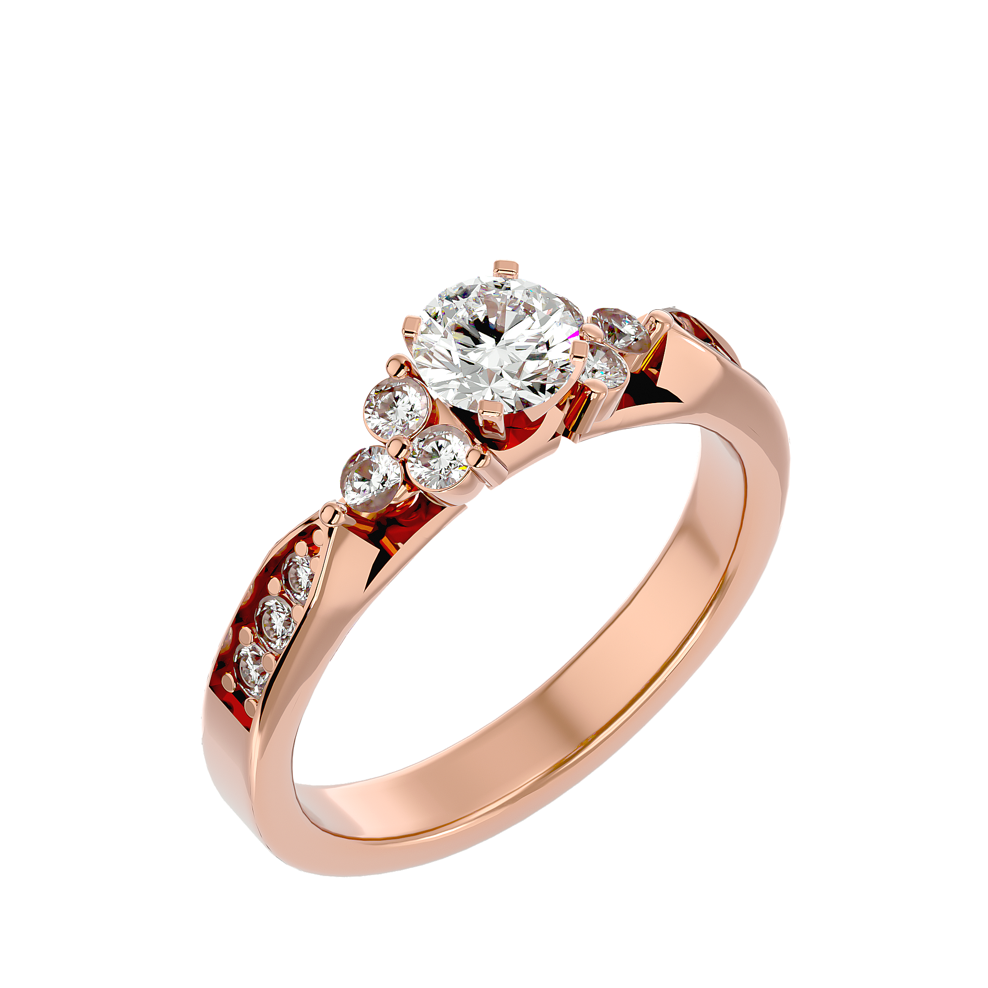 Flora Solitaire Ring