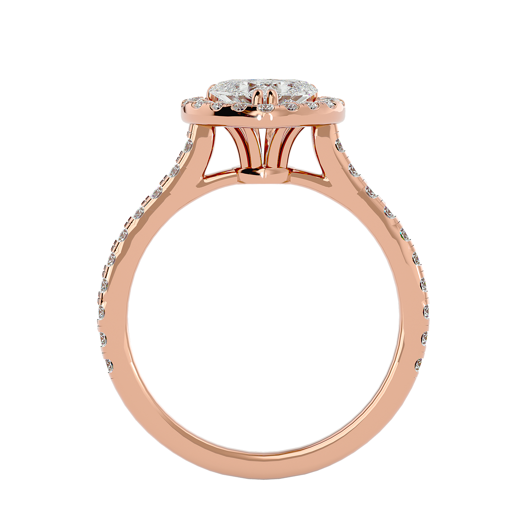 Erica Diamond Halo Ring