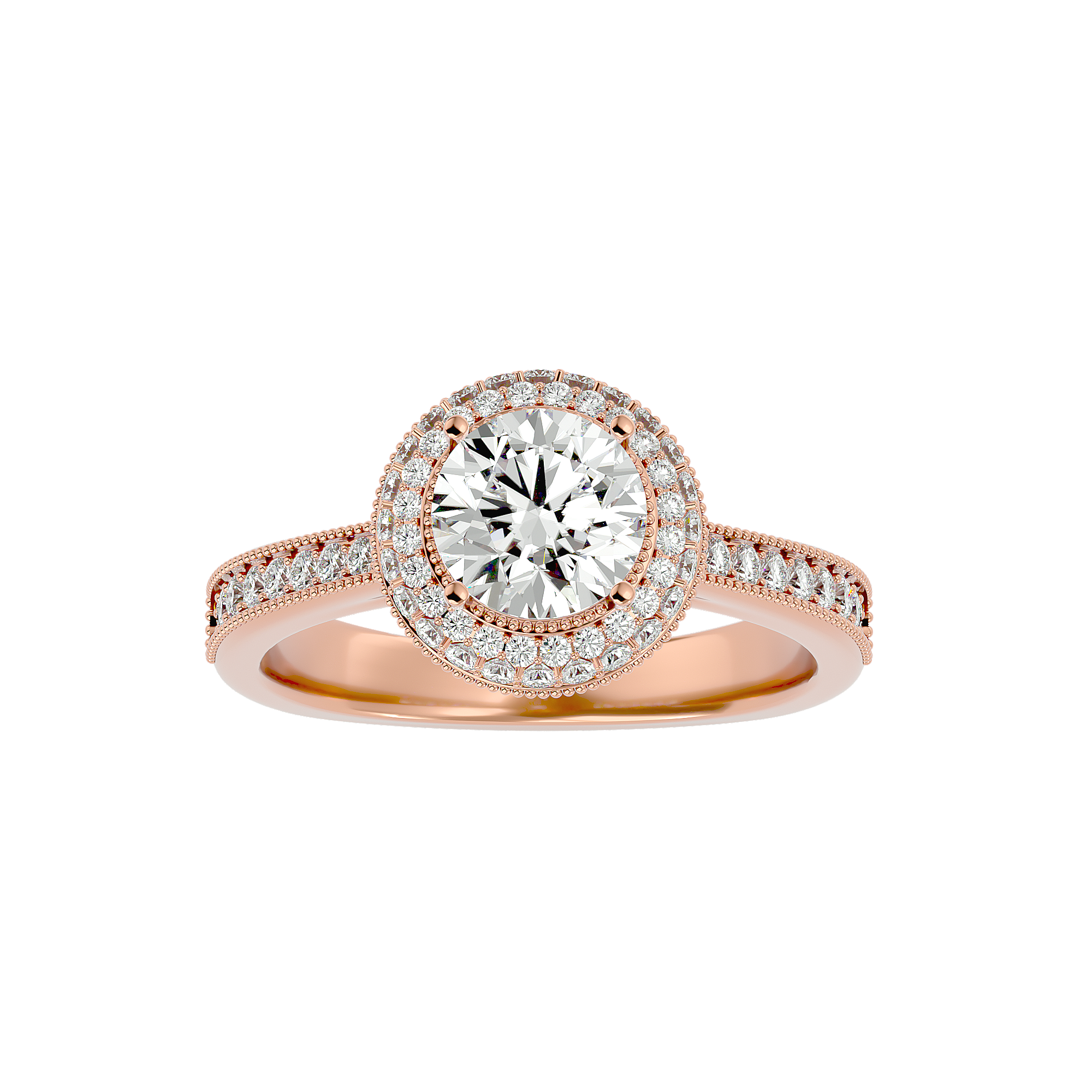 Rosa Halo Ring